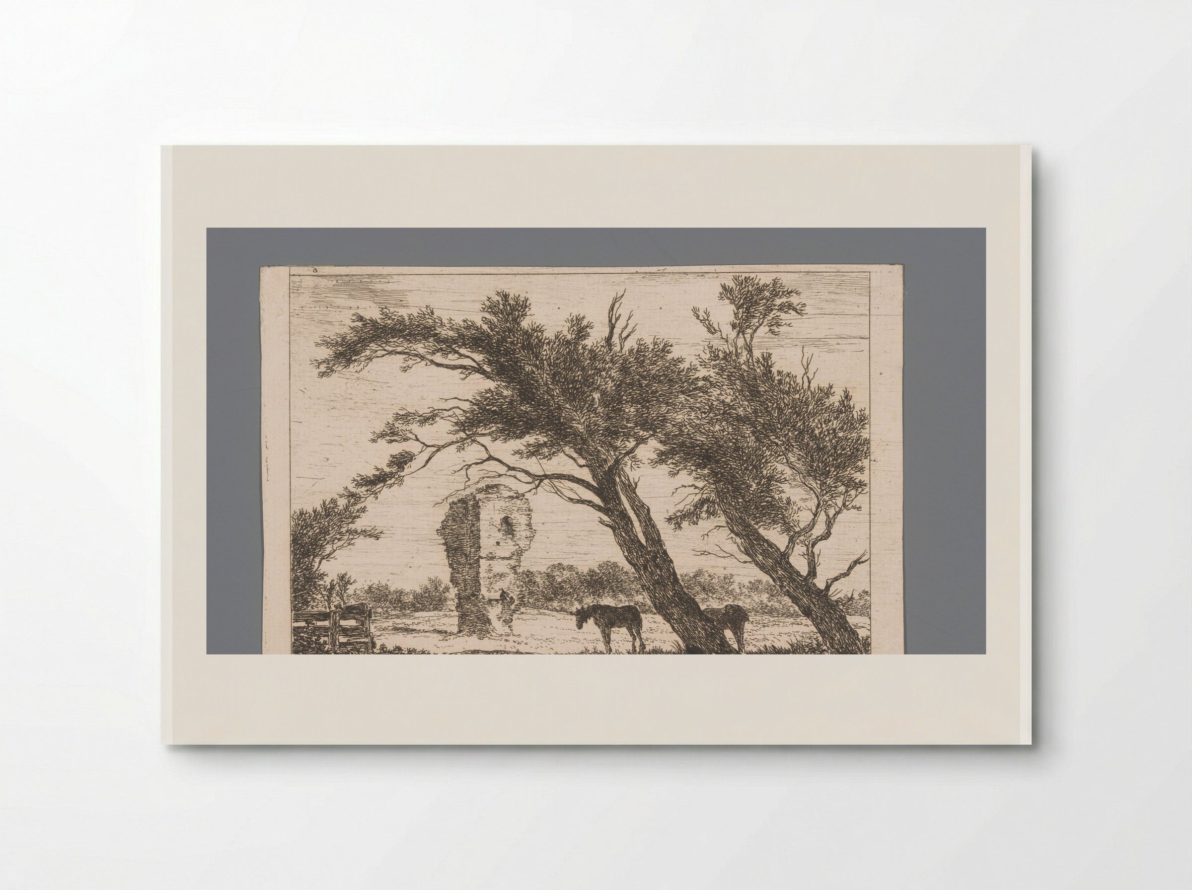 Overblijfselen van het huis van Gerard van Velsen - Hermanus van Brussel - Poster