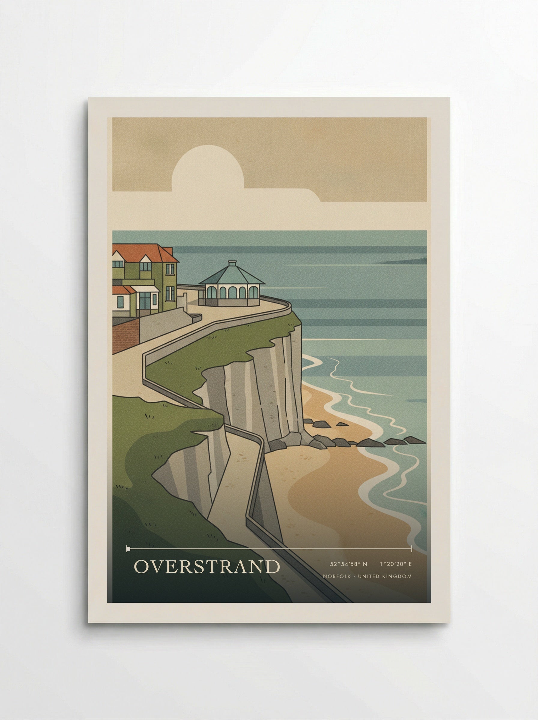 Overstrand Norfolk United Kingdom Travel Poster - Poster