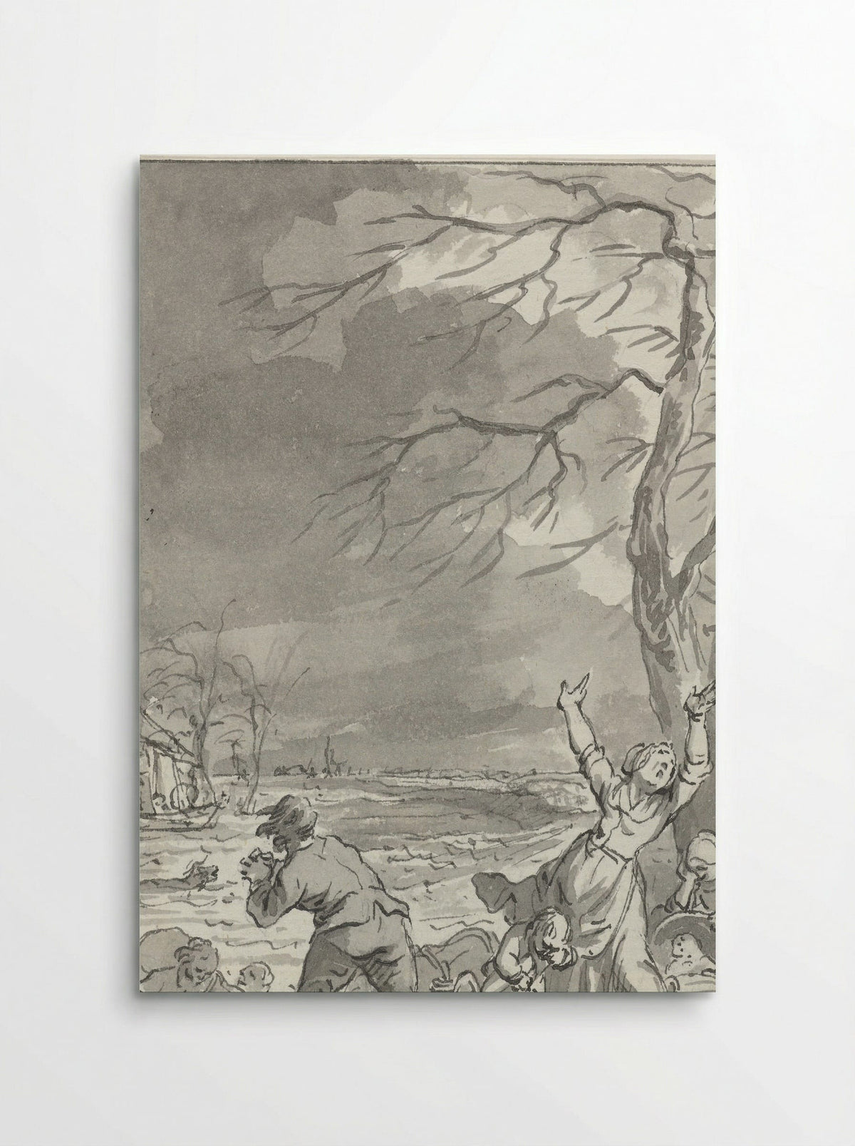 Overstroming van de Rijndijk in Gelderland, 1770 - Jacobus Buys - Poster