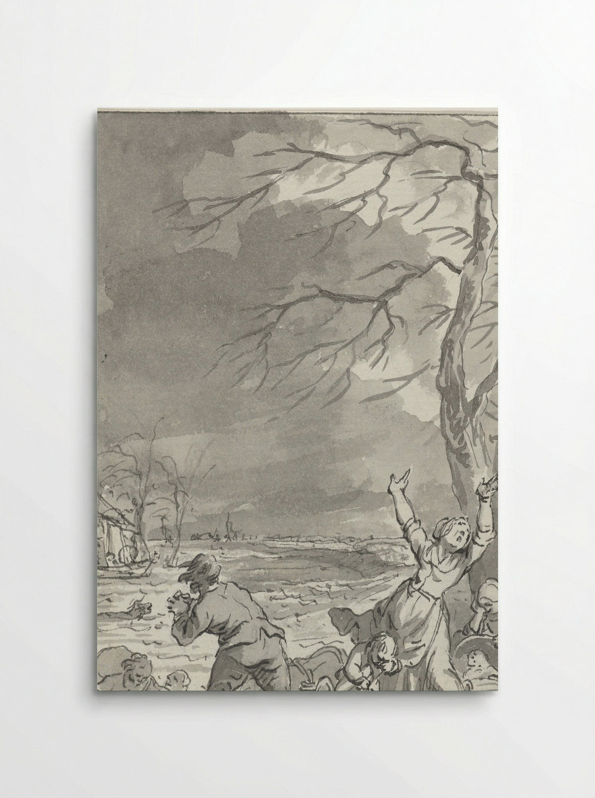 Overstroming van de Rijndijk in Gelderland, 1770 - Jacobus Buys - Poster