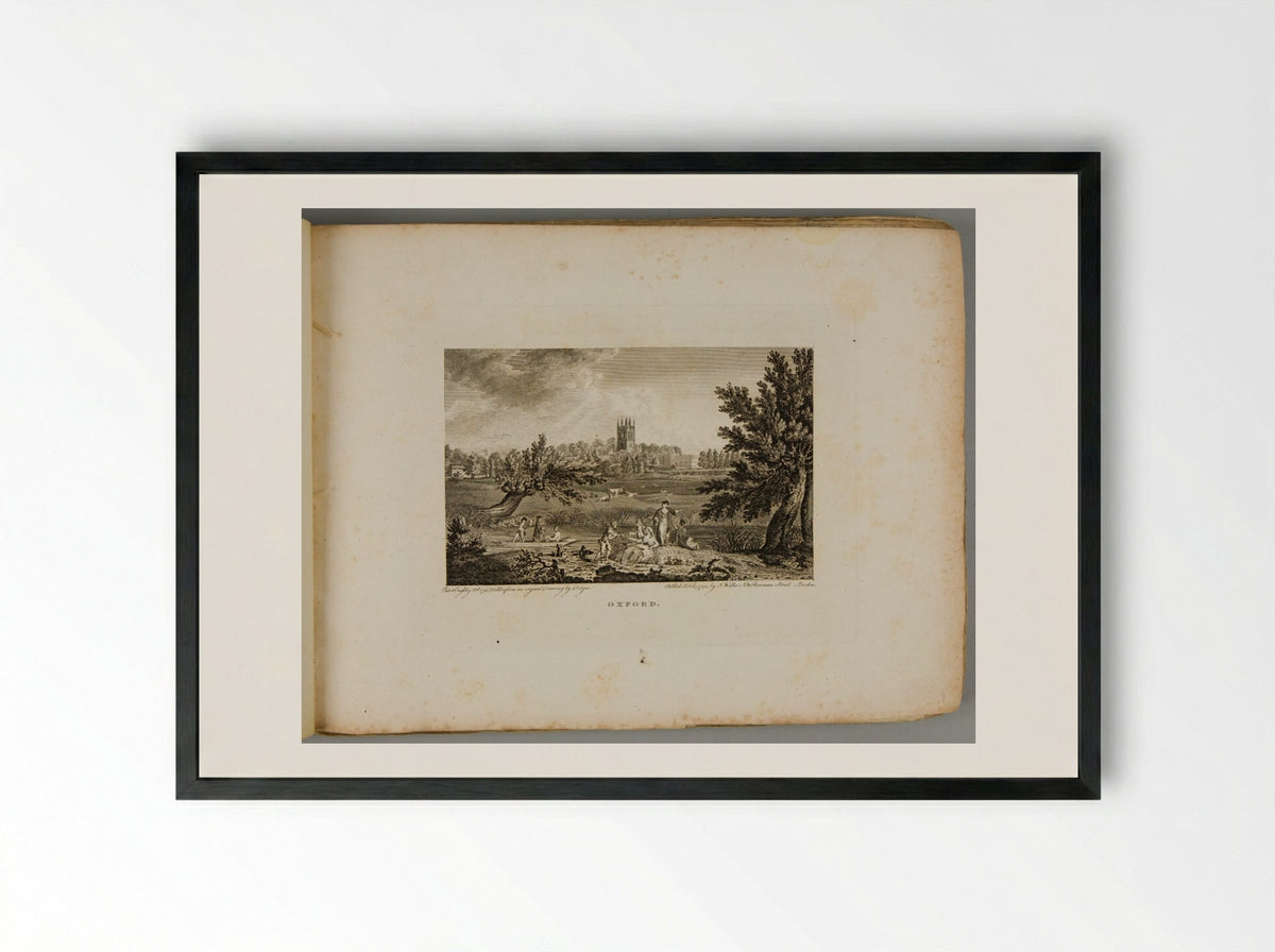 Oxford - John Walker - Framed Print Black