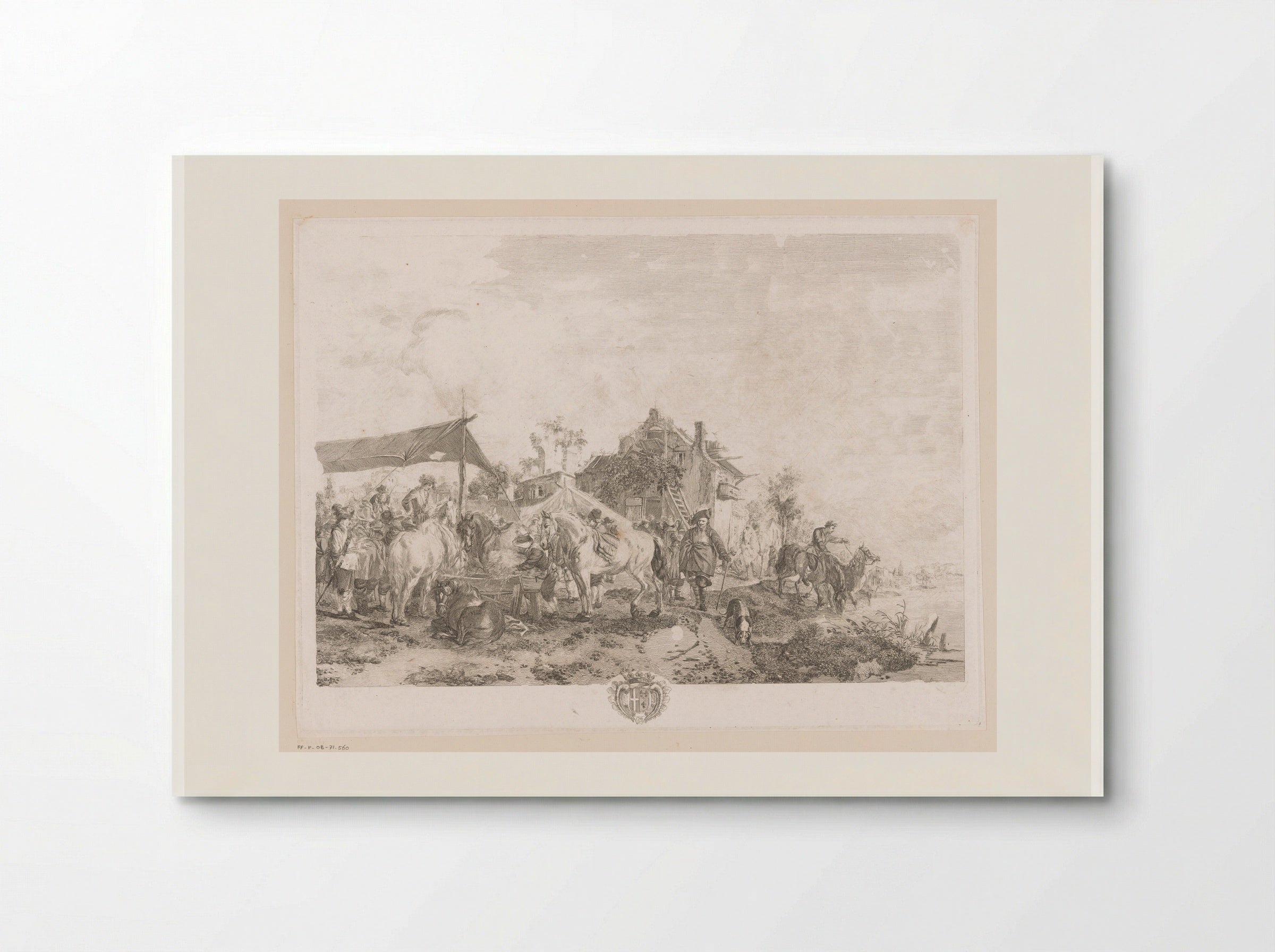 Paardenmarkt (Horse Market) - Jean Moyreau - Poster