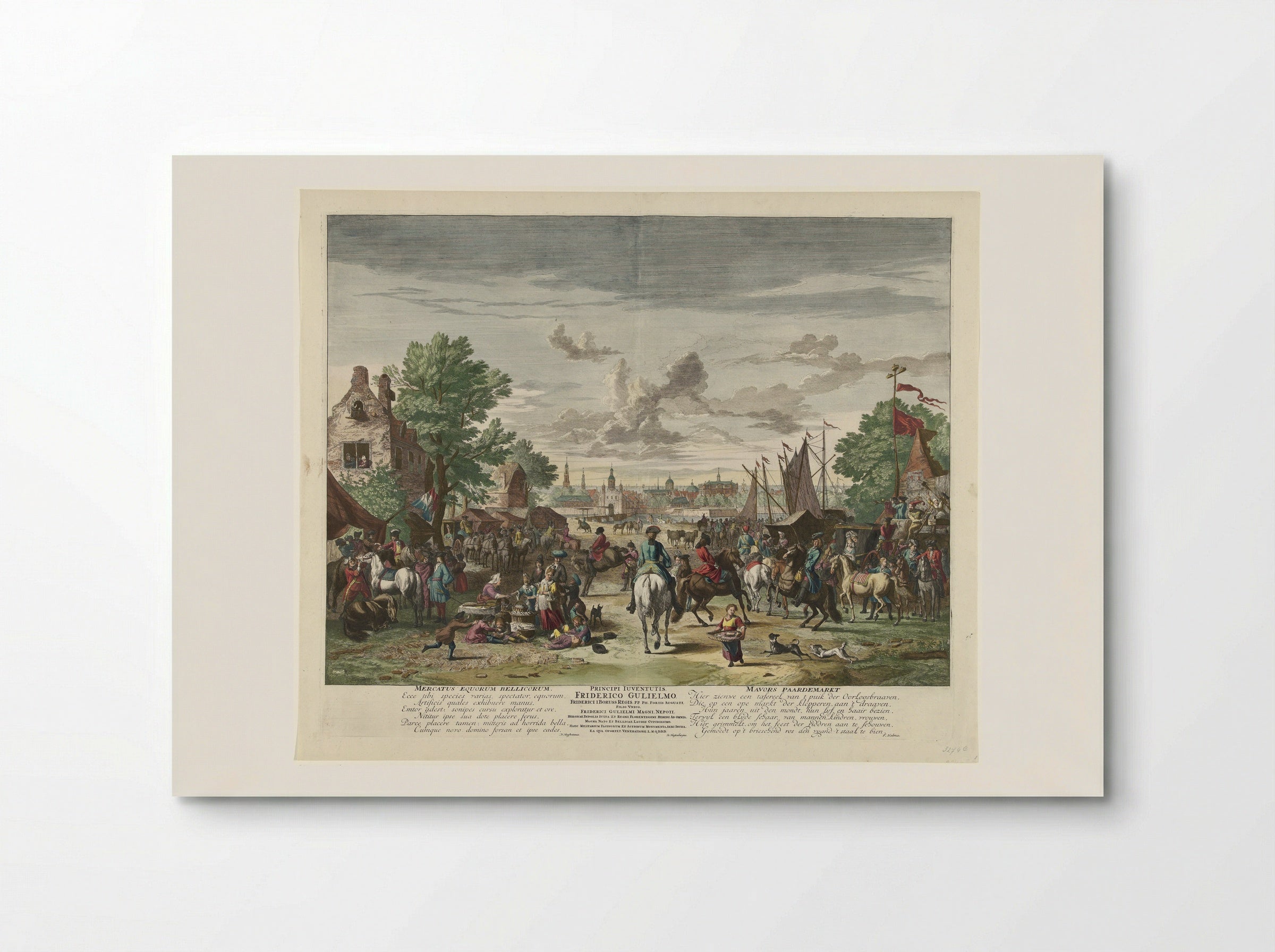 Paardenmarkt - Fine Art Print - Poster