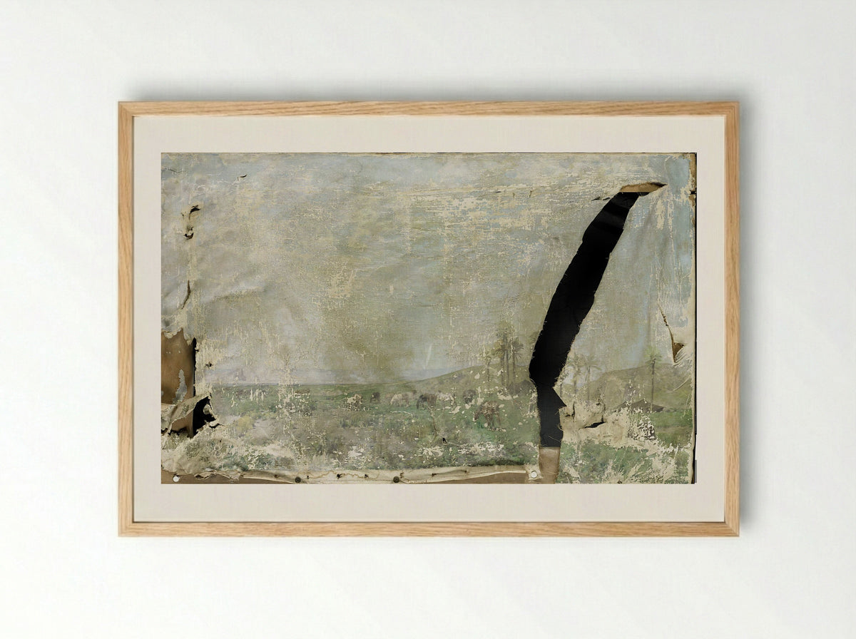 Paardenweide in Algerië - Alberto Pasini - Framed Print Wood