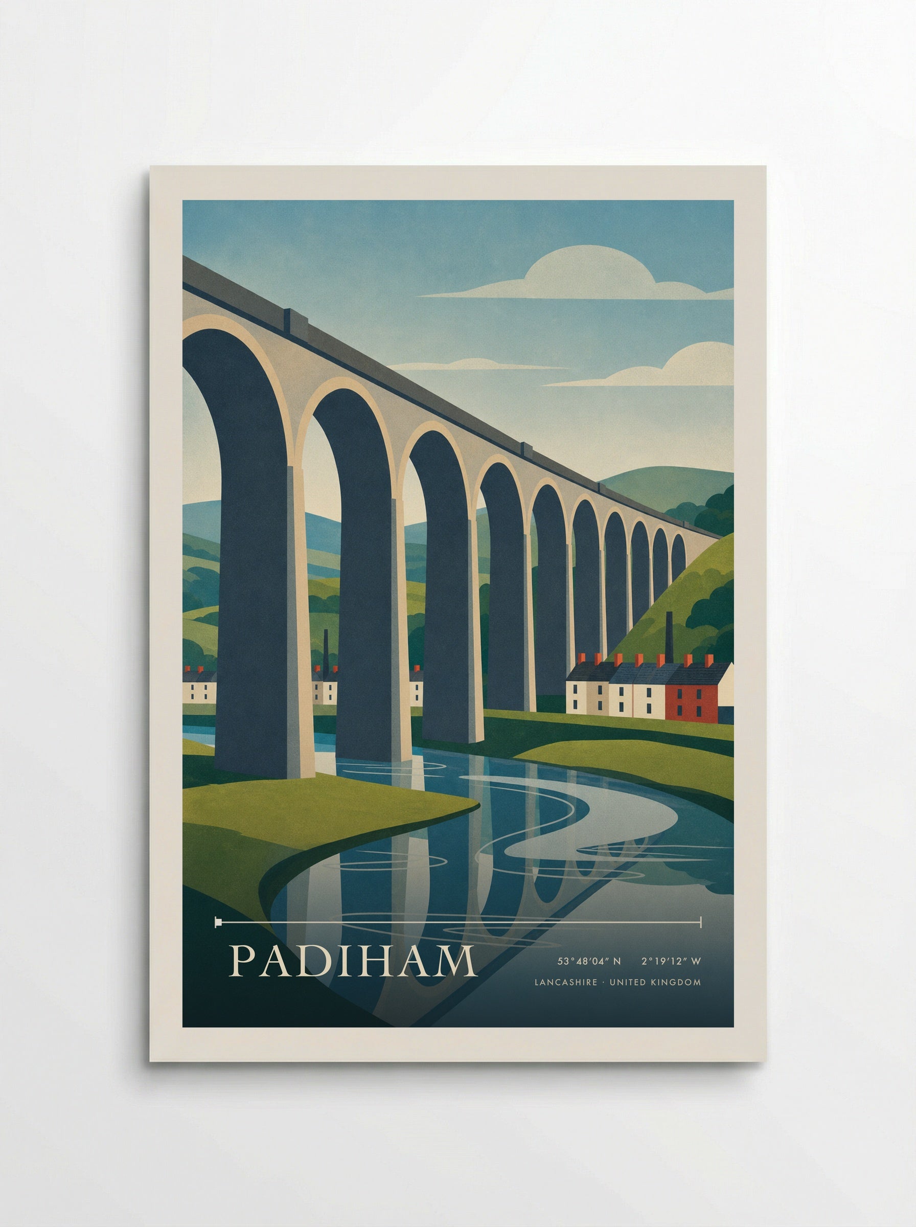 Padiham Lancashire United Kingdom Travel Poster - Poster