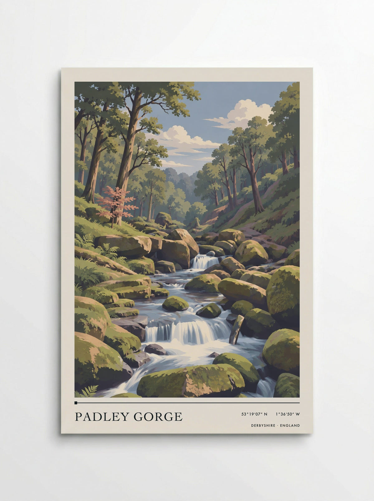 Padley Gorge, Derbyshire | Travel Poster - Poster