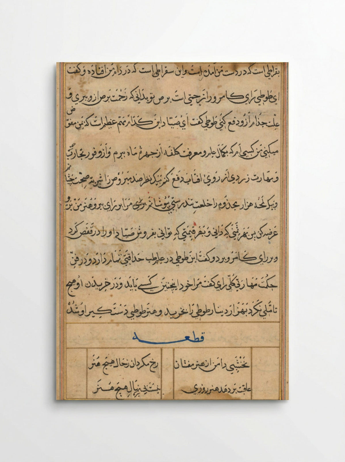 Page from Tales of a Parrot (Tuti-nama) - Basavana - Poster