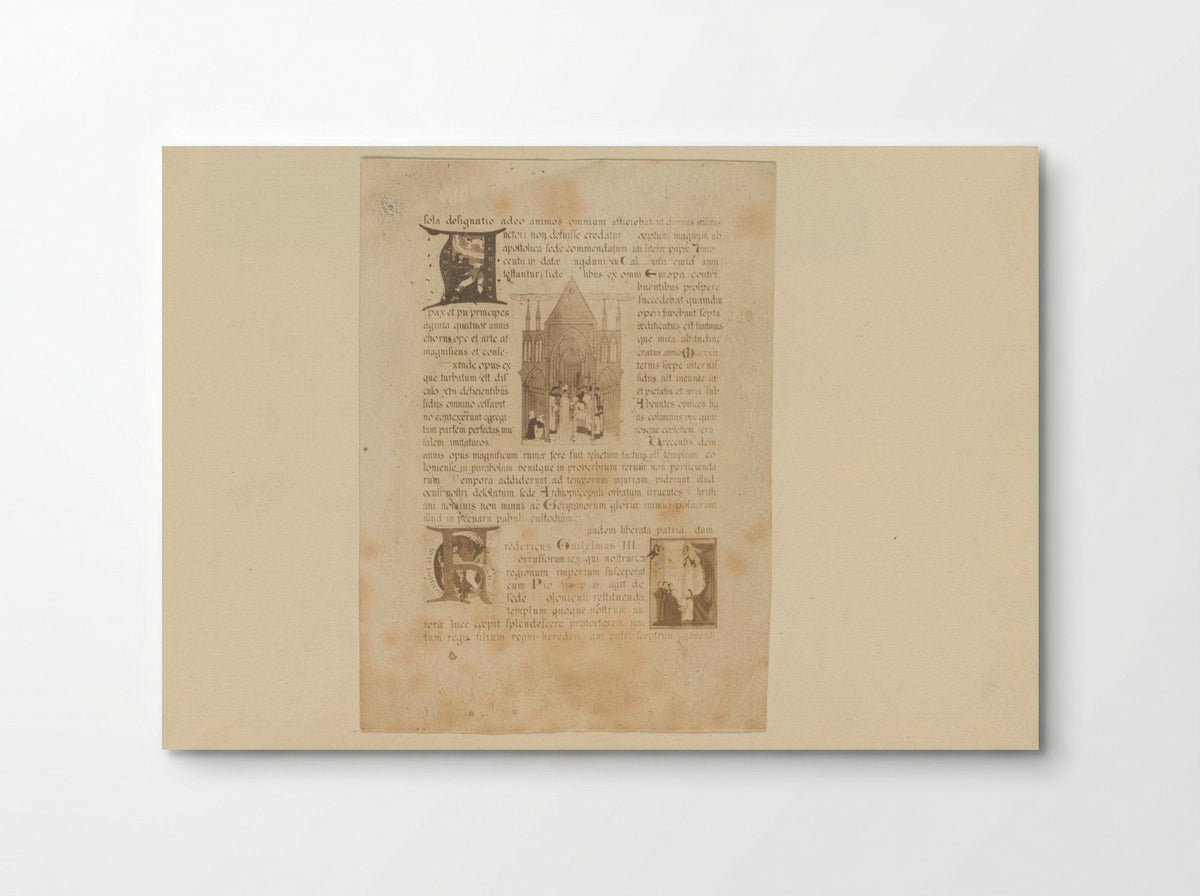 Pagina uit een middeleeuws boek - Eduard Isaac Asser - Poster