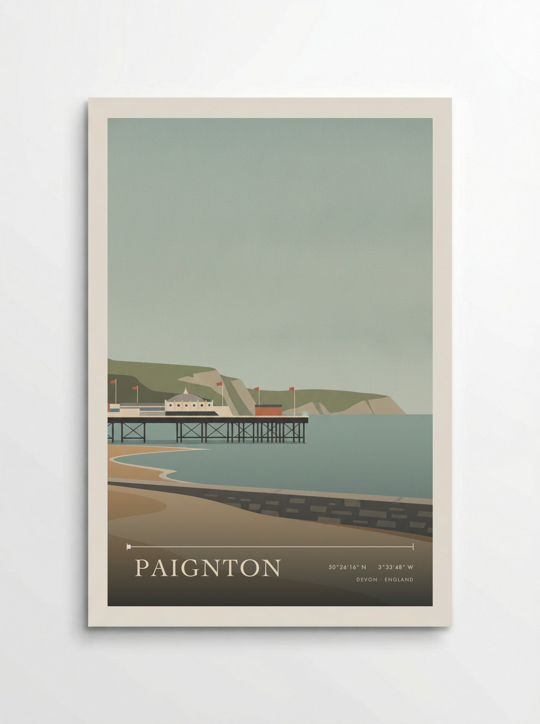 Paignton Devon England Travel Poster - Poster
