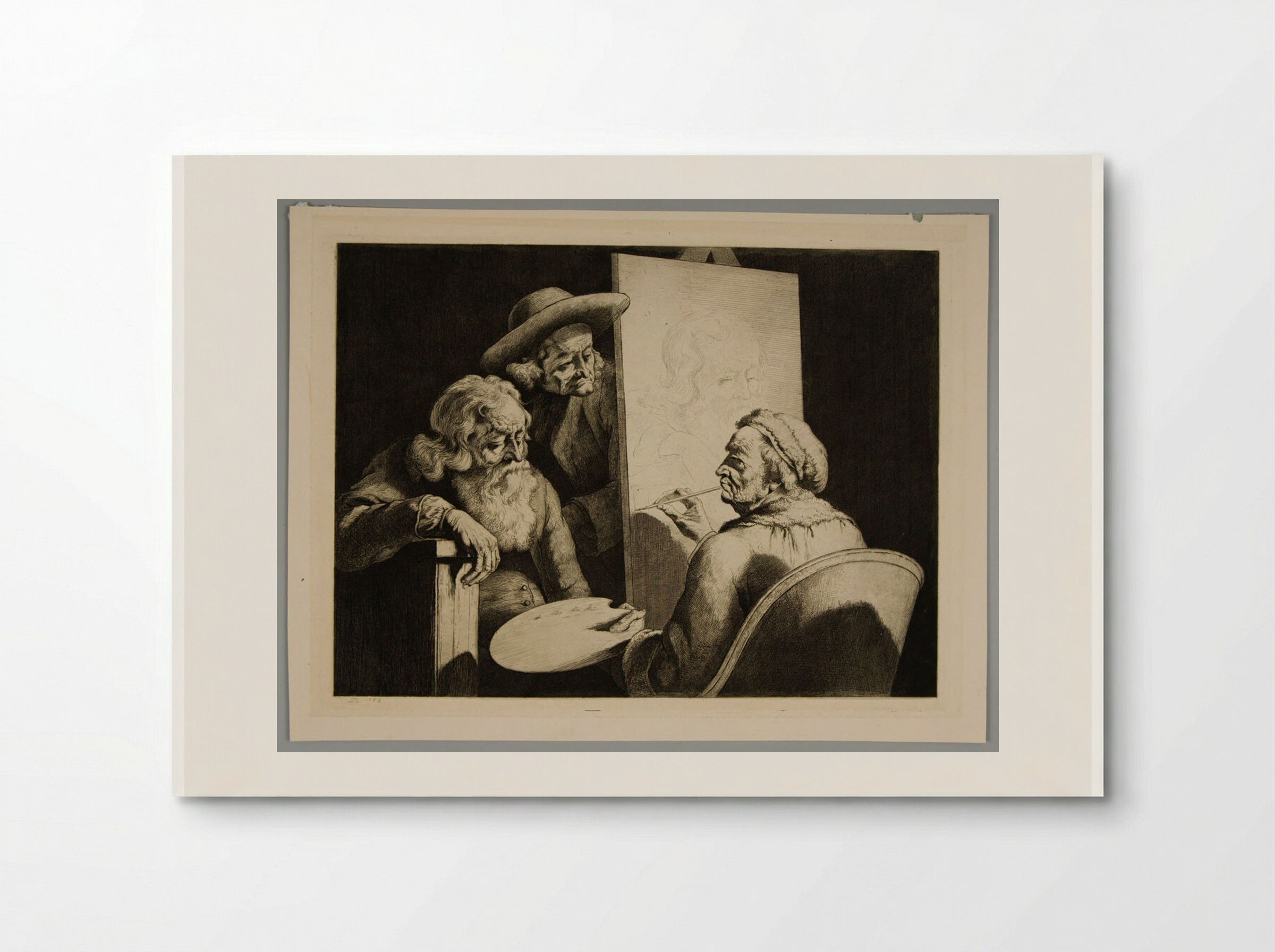 Painter Painting a Long-Bearded Old Man - Jean-Jacques de Boissieu - Poster