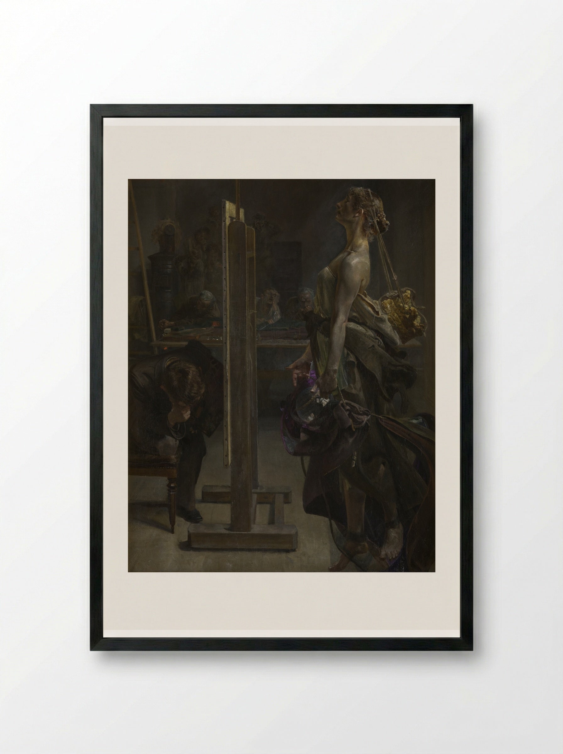 Painter's Inspiration - Jacek Malczewski - Framed Print Black