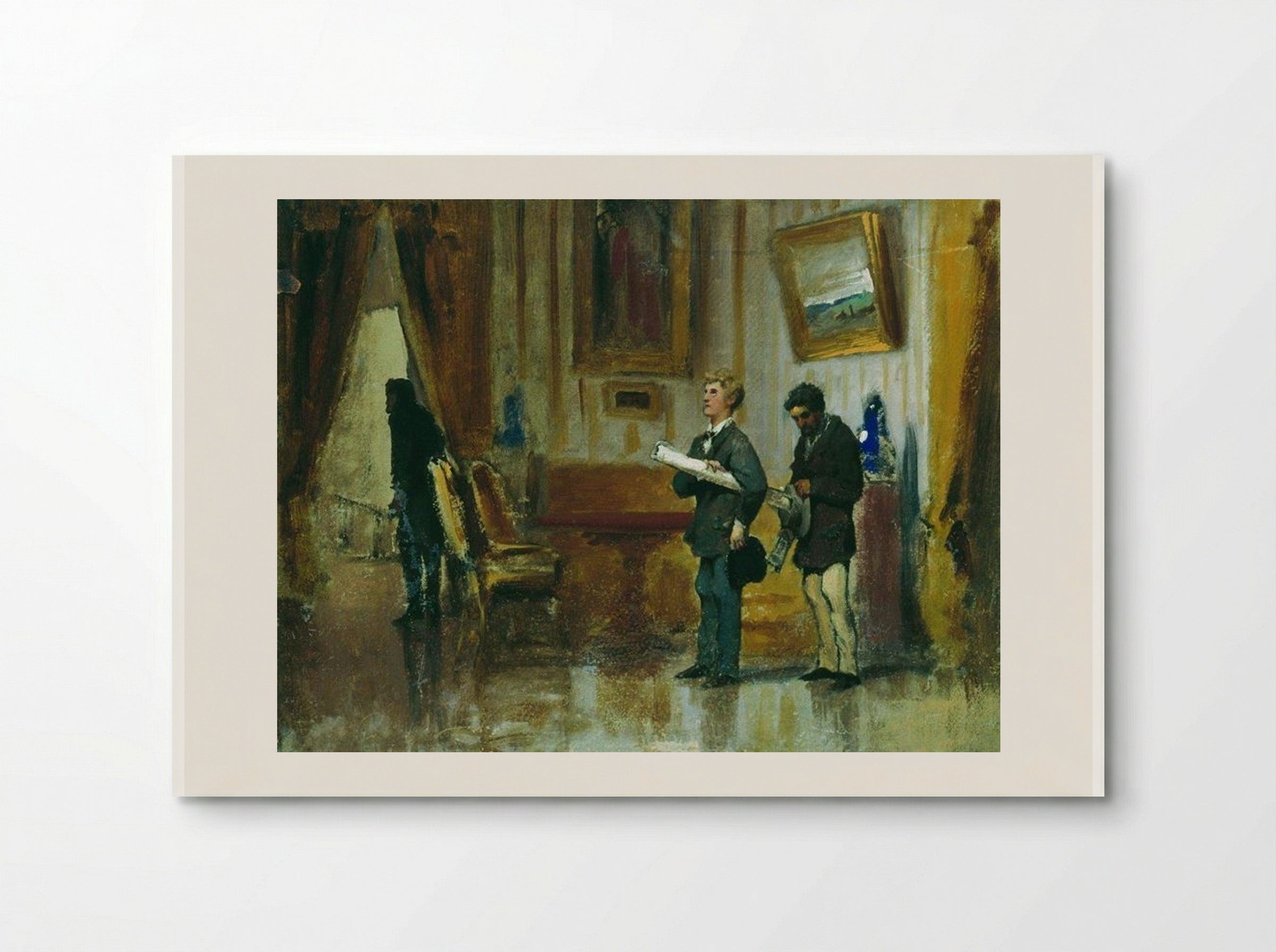 Painters in the Hall of a Rich Man - Fyodor Bronnikov - Poster