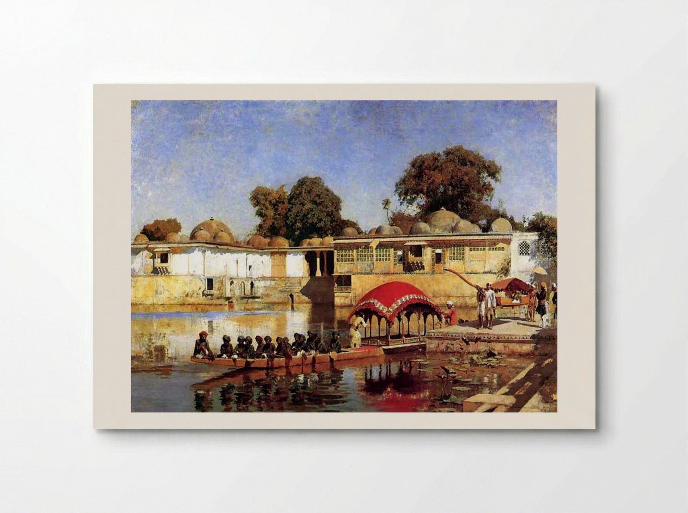Palace and Lake at Sarkhej, Ahmedabad, India - Edwin Lord Weeks - Poster