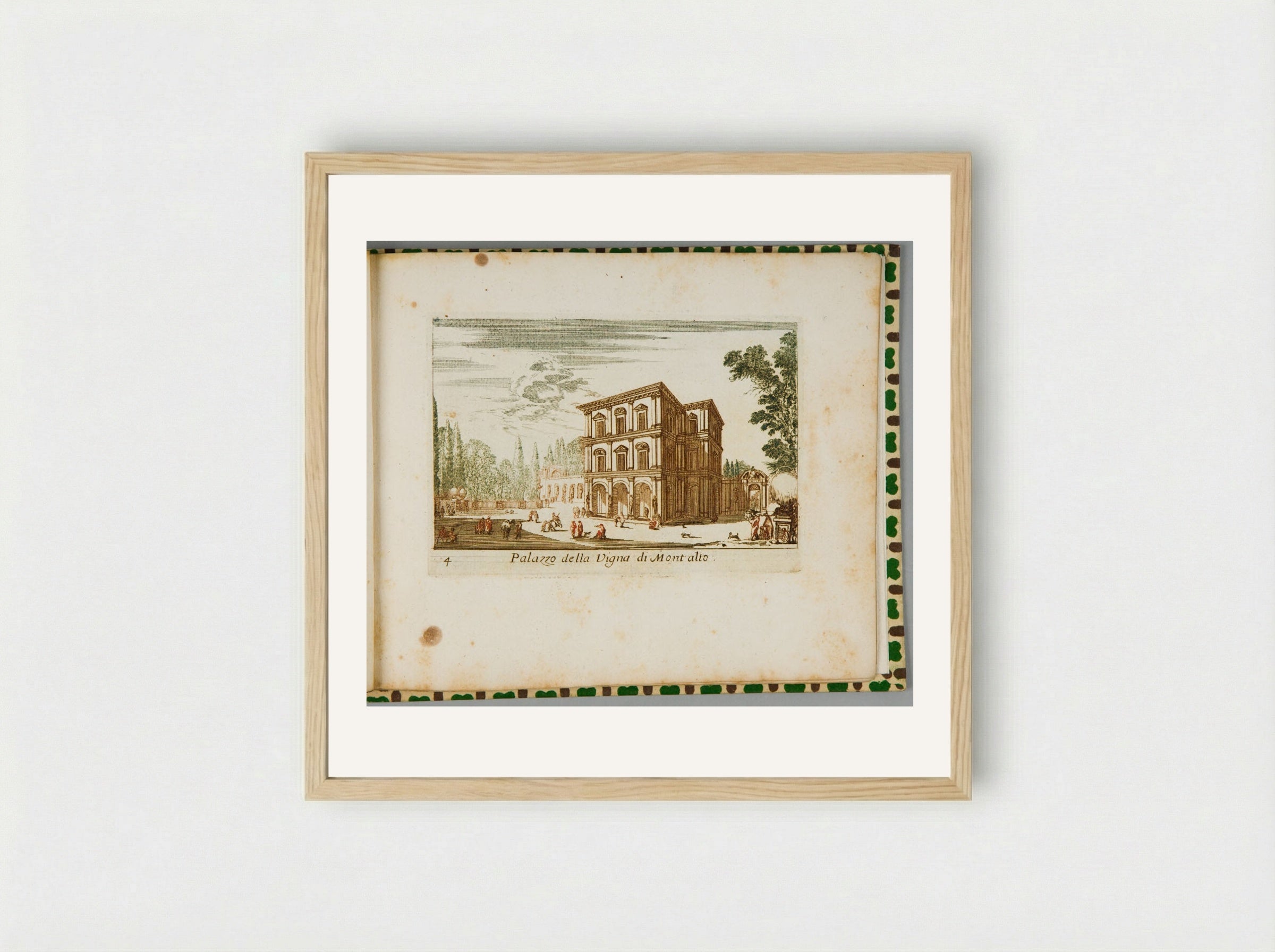 Palazzo della Vigna di Montalto - Abraham Bloteling - Framed Print Wood