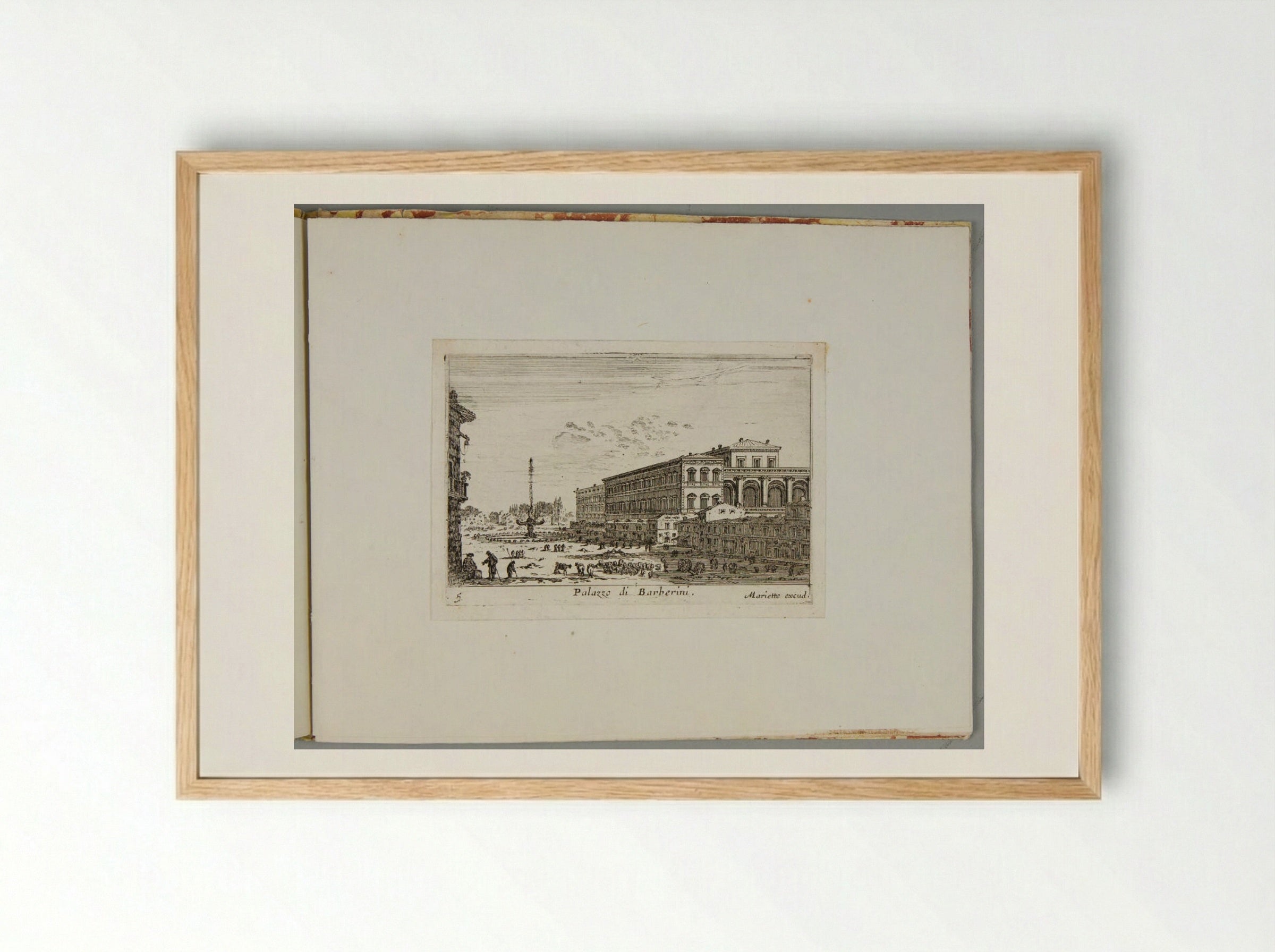 Palazzo di Barberini - Israël Silvestre - Framed Print Wood