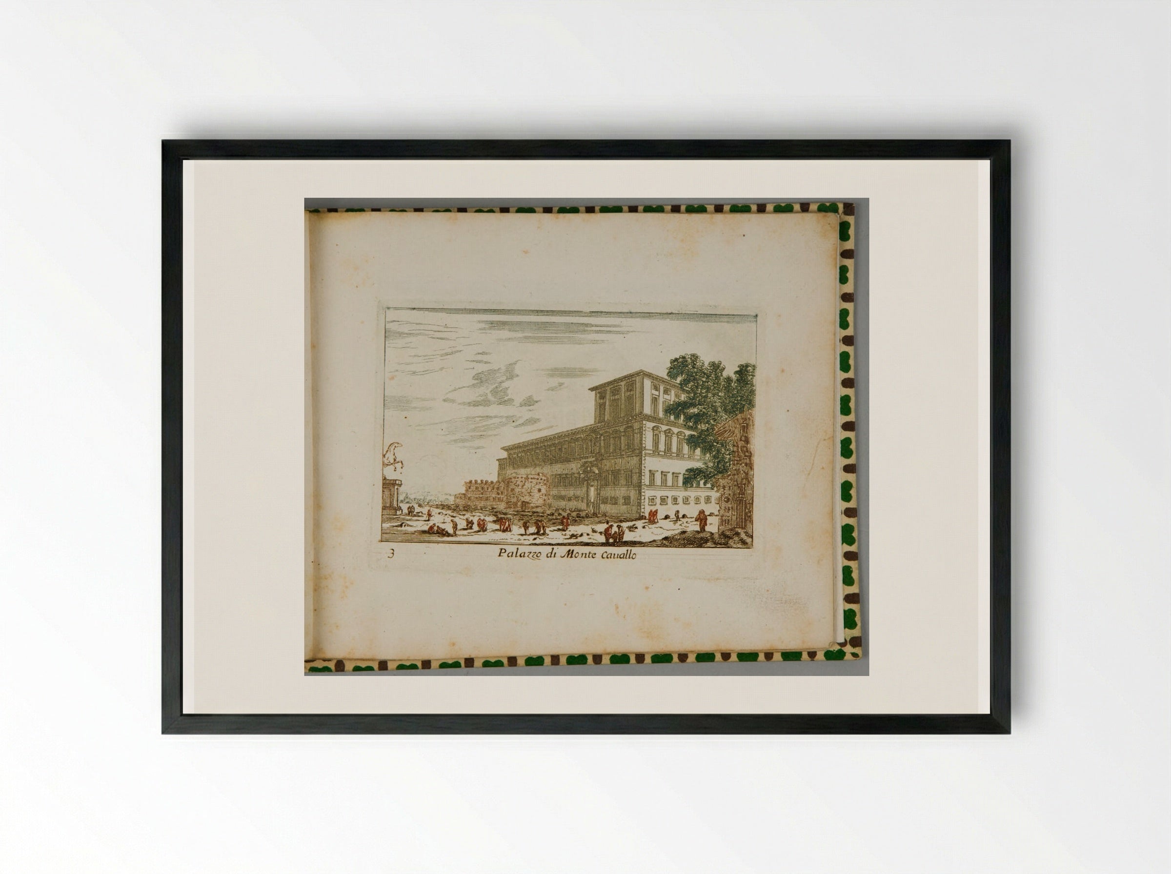 Palazzo di Monte Cauallo - Abraham Bloteling - Framed Print Black
