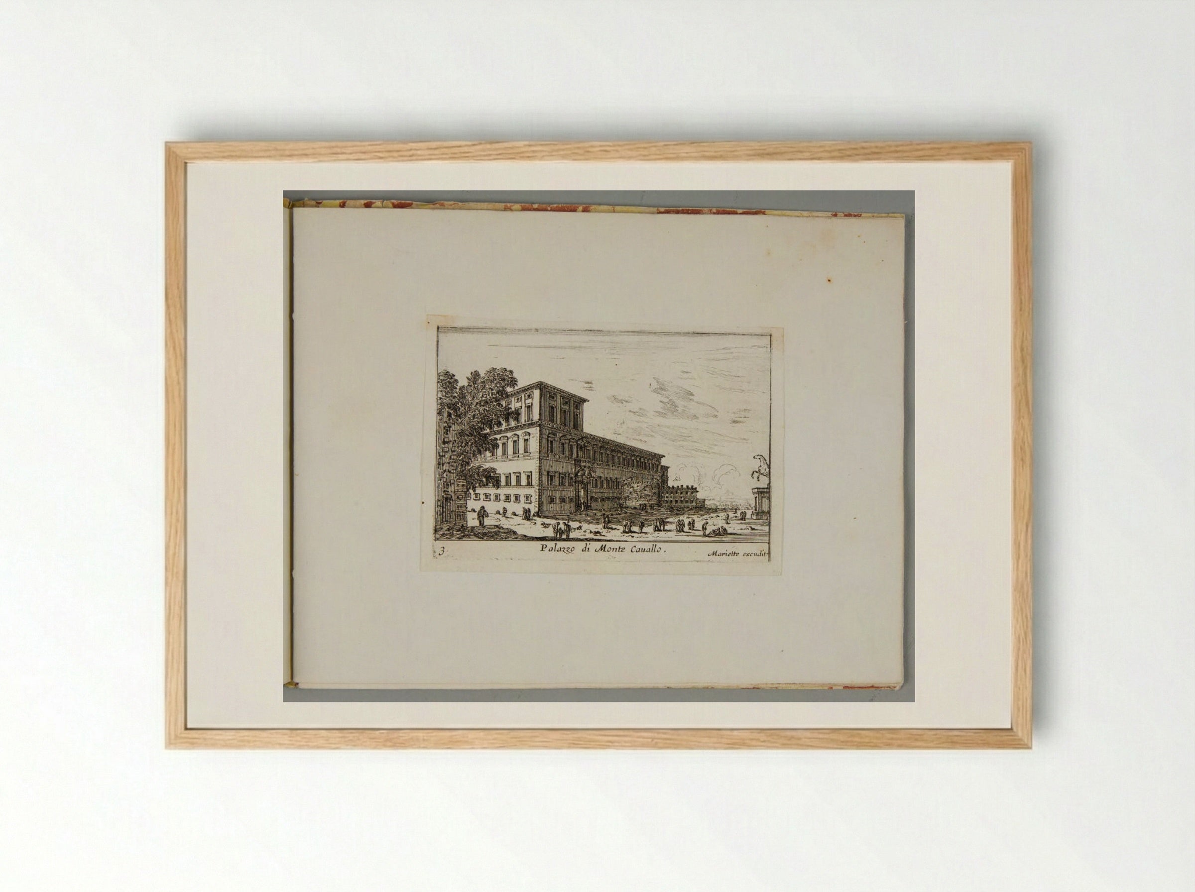 Palazzo di Monte Cavallo - Israël Silvestre - Framed Print Wood