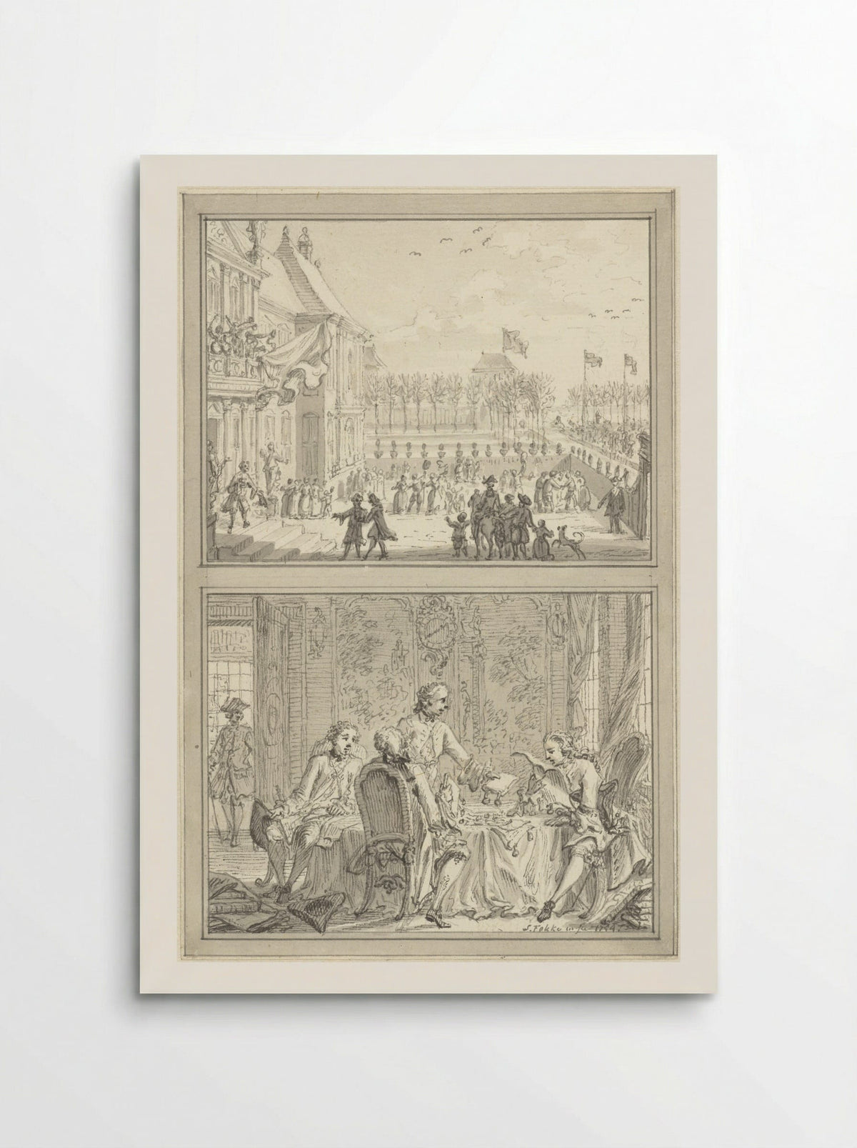 Paleis Honselaarsdijk wisselt van eigenaar - Simon Fokke - Poster