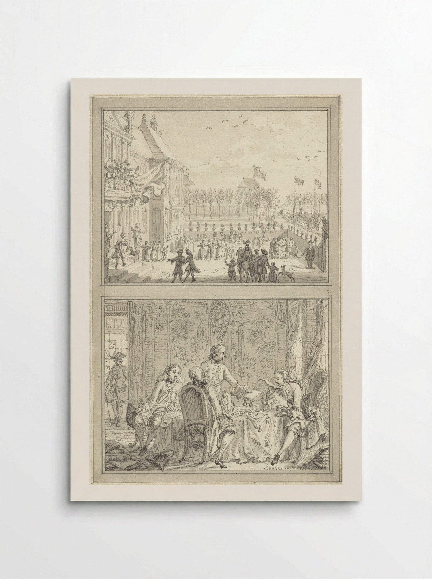 Paleis Honselaarsdijk wisselt van eigenaar - Simon Fokke - Poster