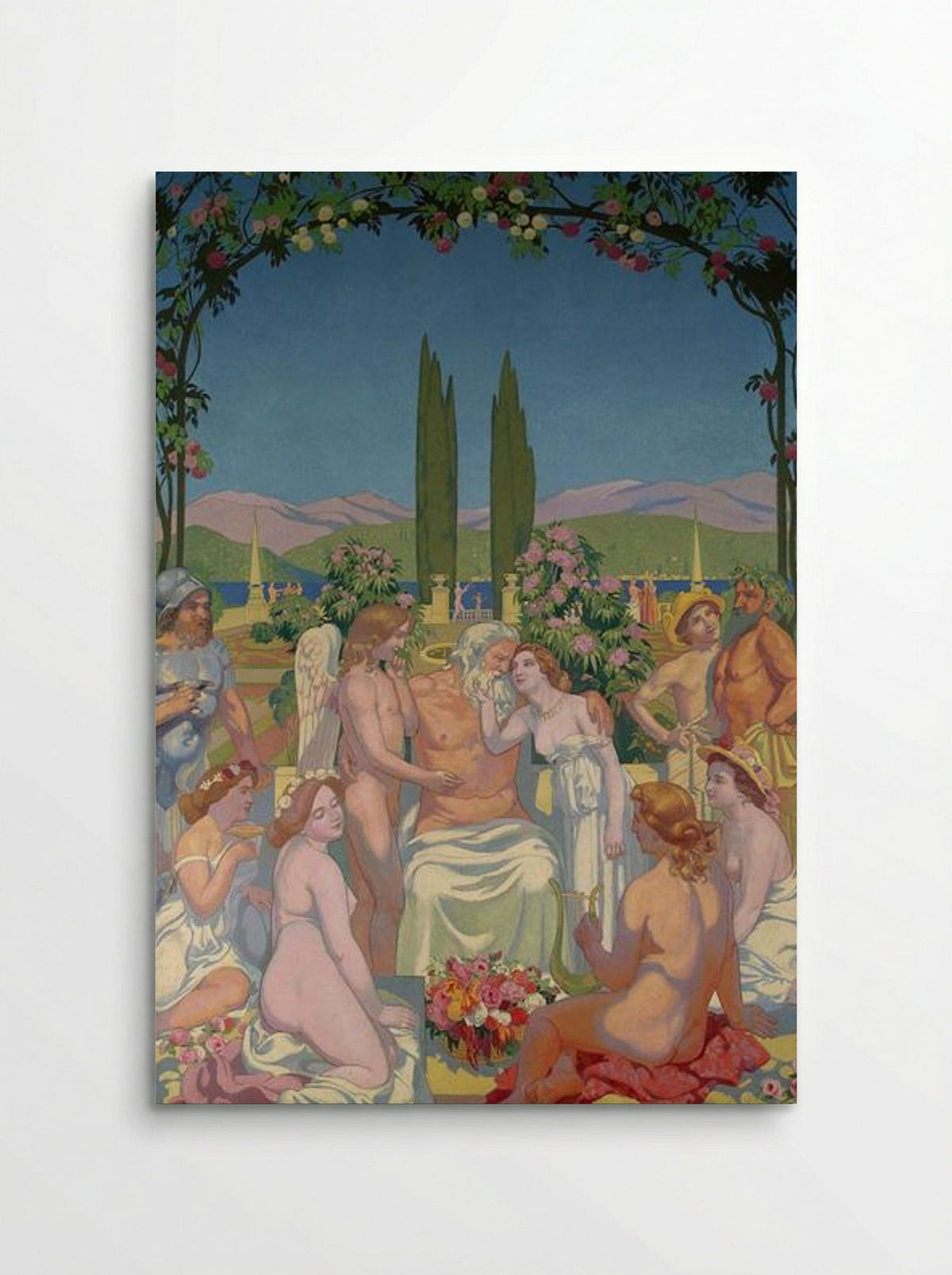 Panel 5. In the Presence of the Gods Jupiter Bestows Immortality on Psyche and Celebrates Her Marriage to Eros - Maurice Denis - Poster