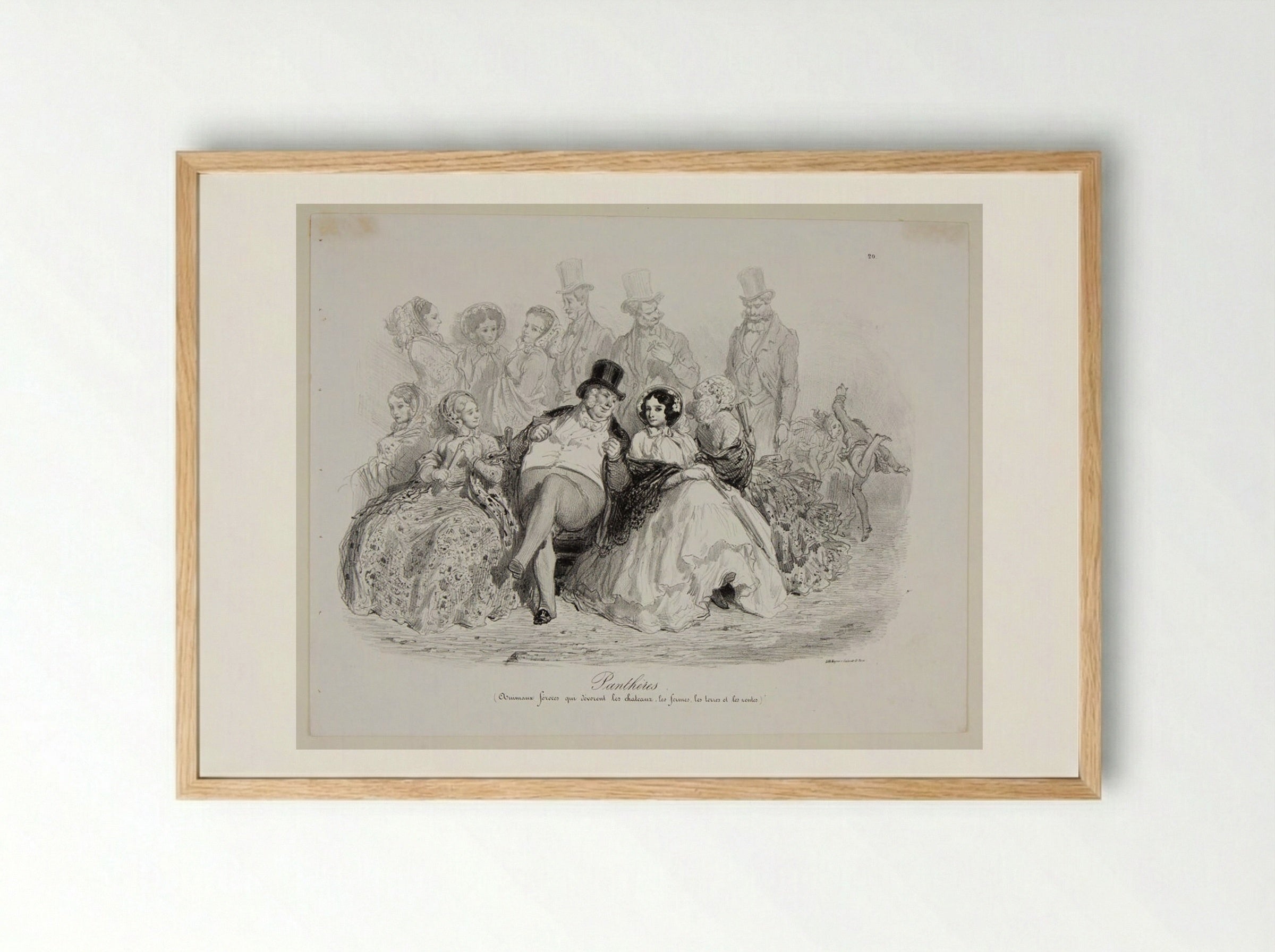 Panthères - Gustave Doré - Framed Print Wood
