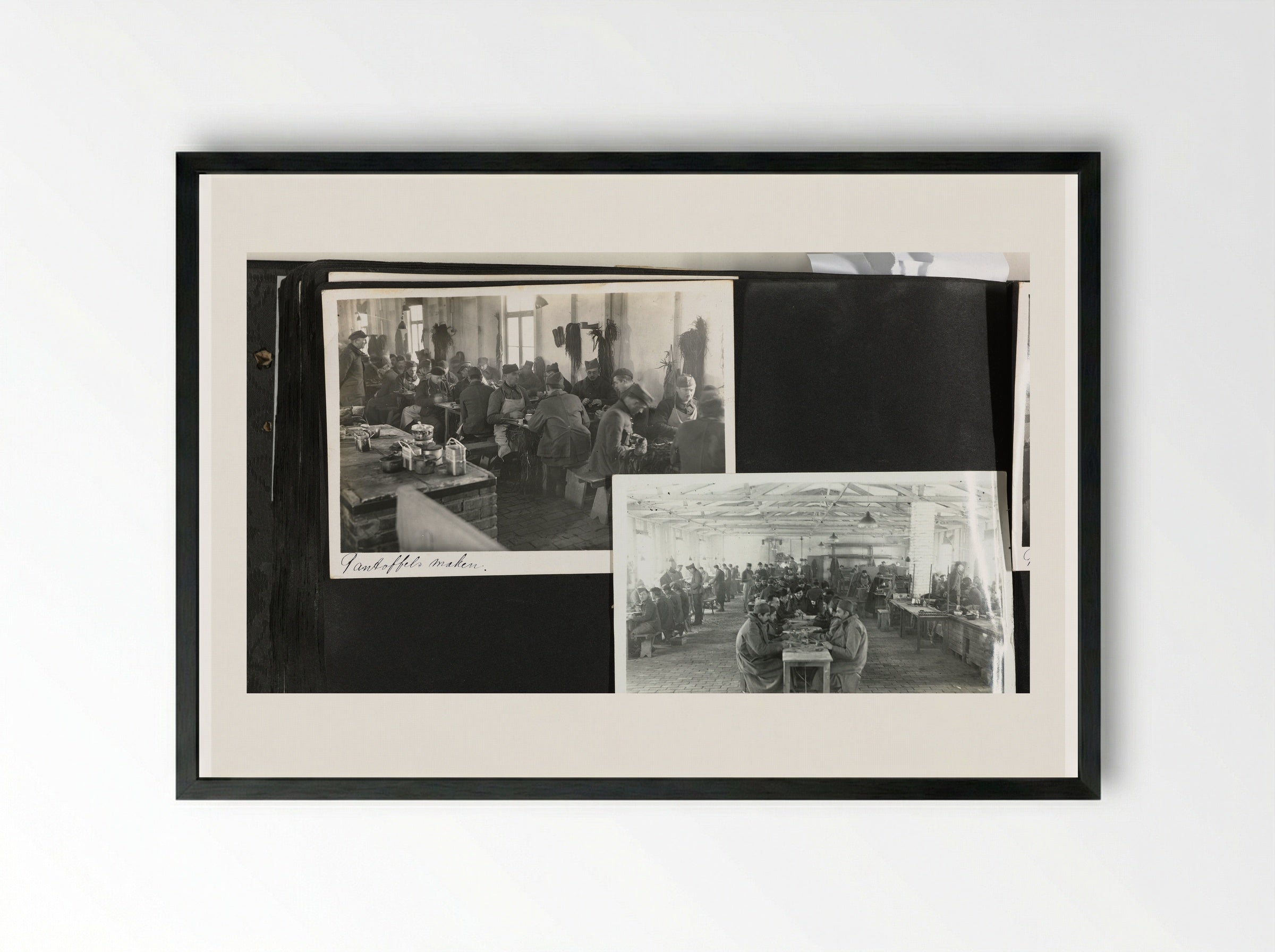Pantoffels maken / Speelgoed maken - Dick W.B. van Maarseveen - Framed Print Black
