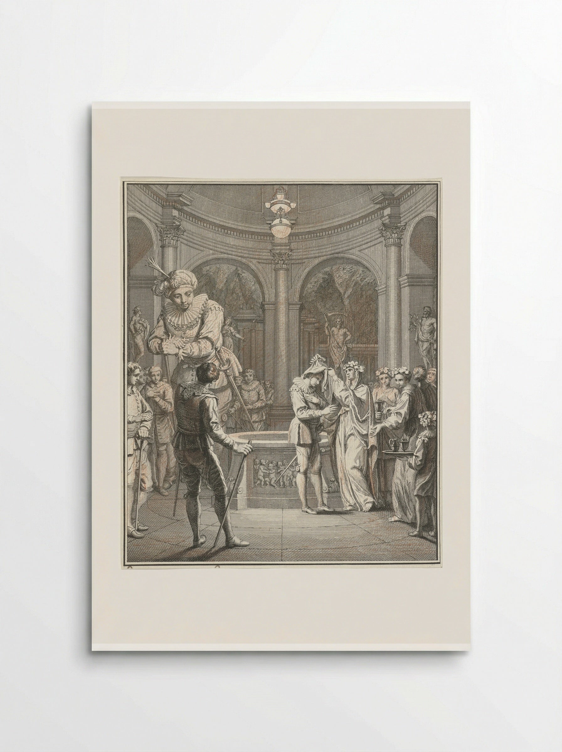Panurge and the High Priestess Bacbuc - Jacob Folkema - Poster