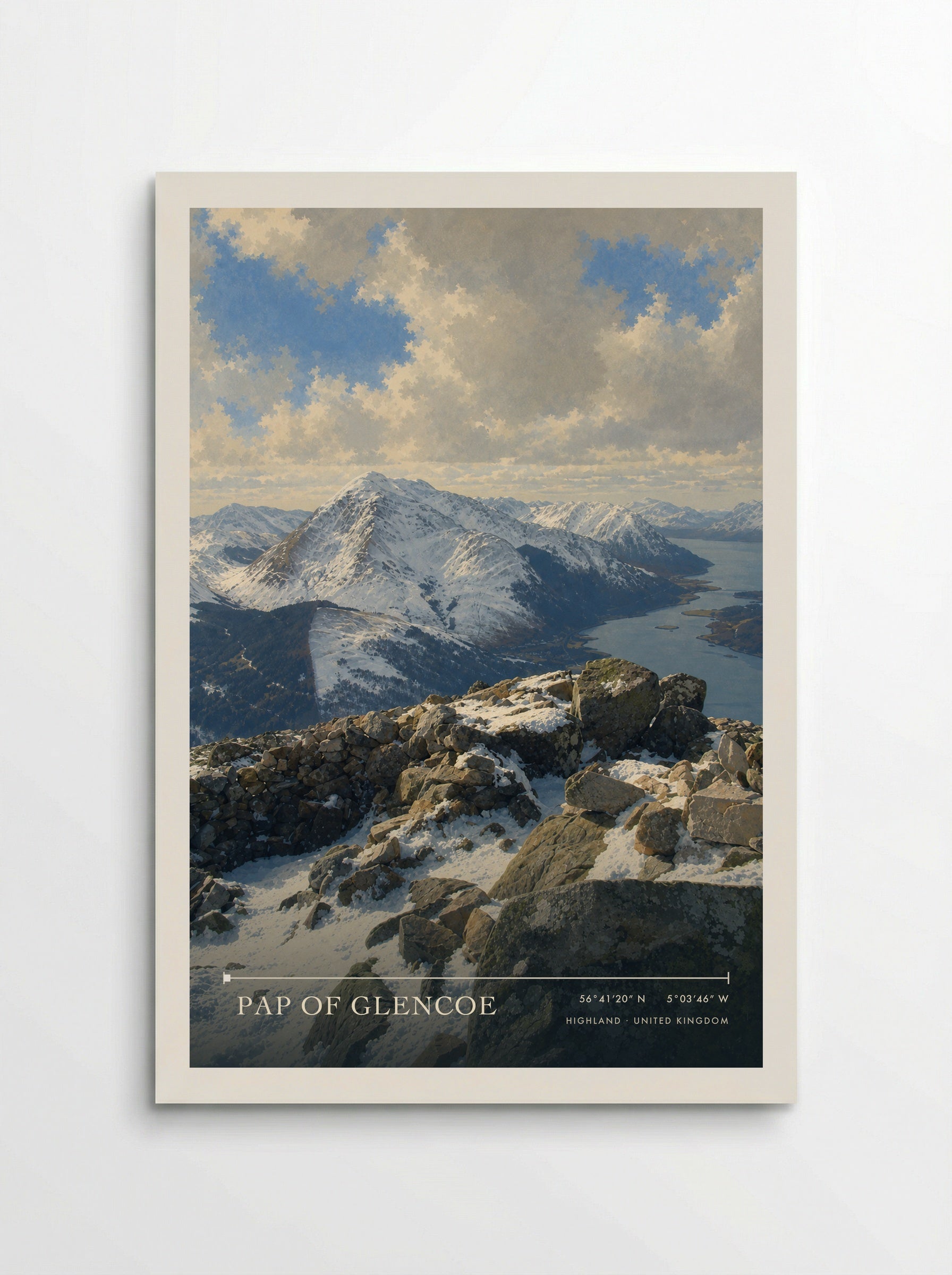 Pap of Glencoe Highland United Kingdom Travel Poster - Poster