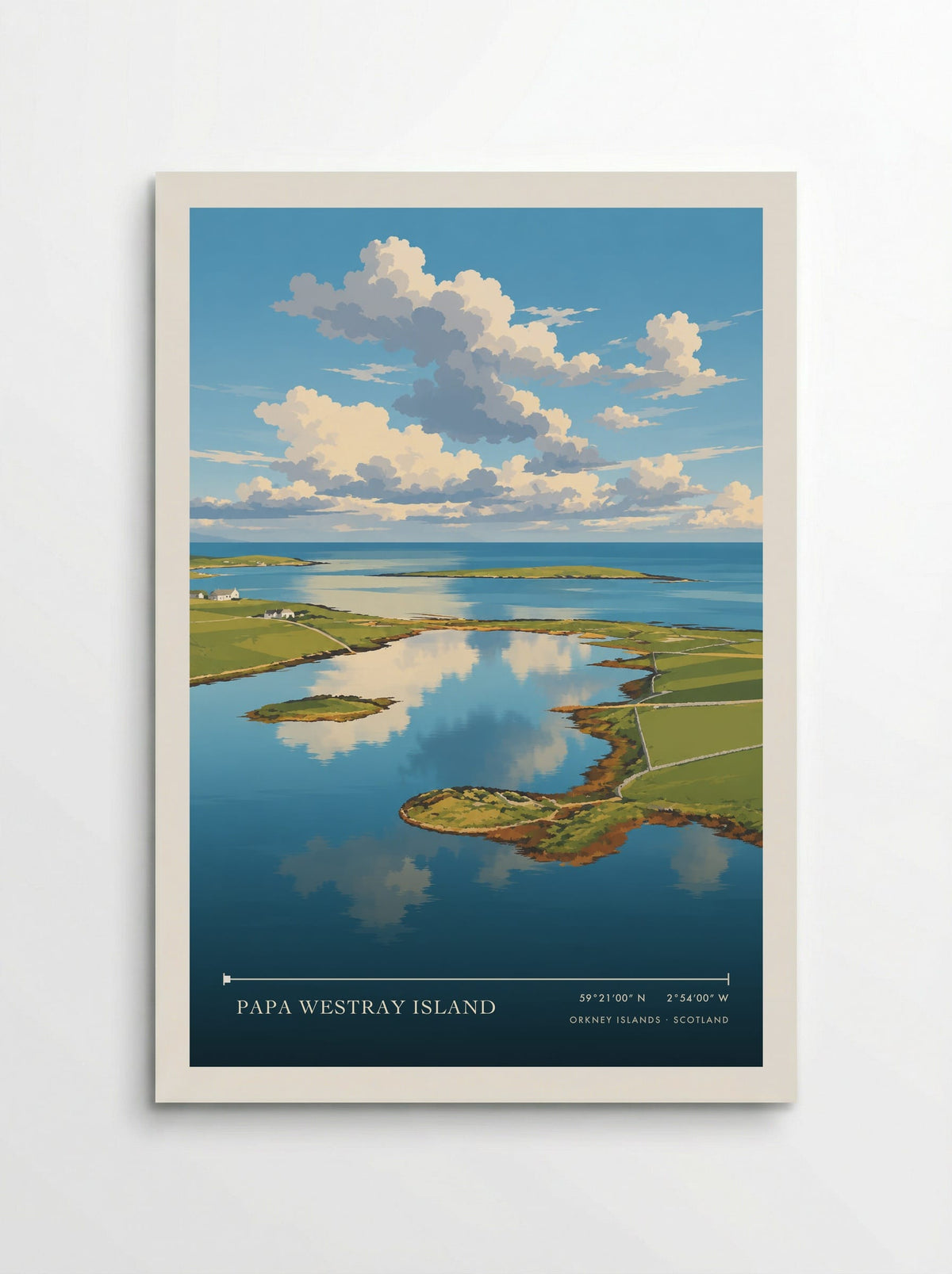 Papa Westray Island, Orkney Islands | Travel Poster - Poster