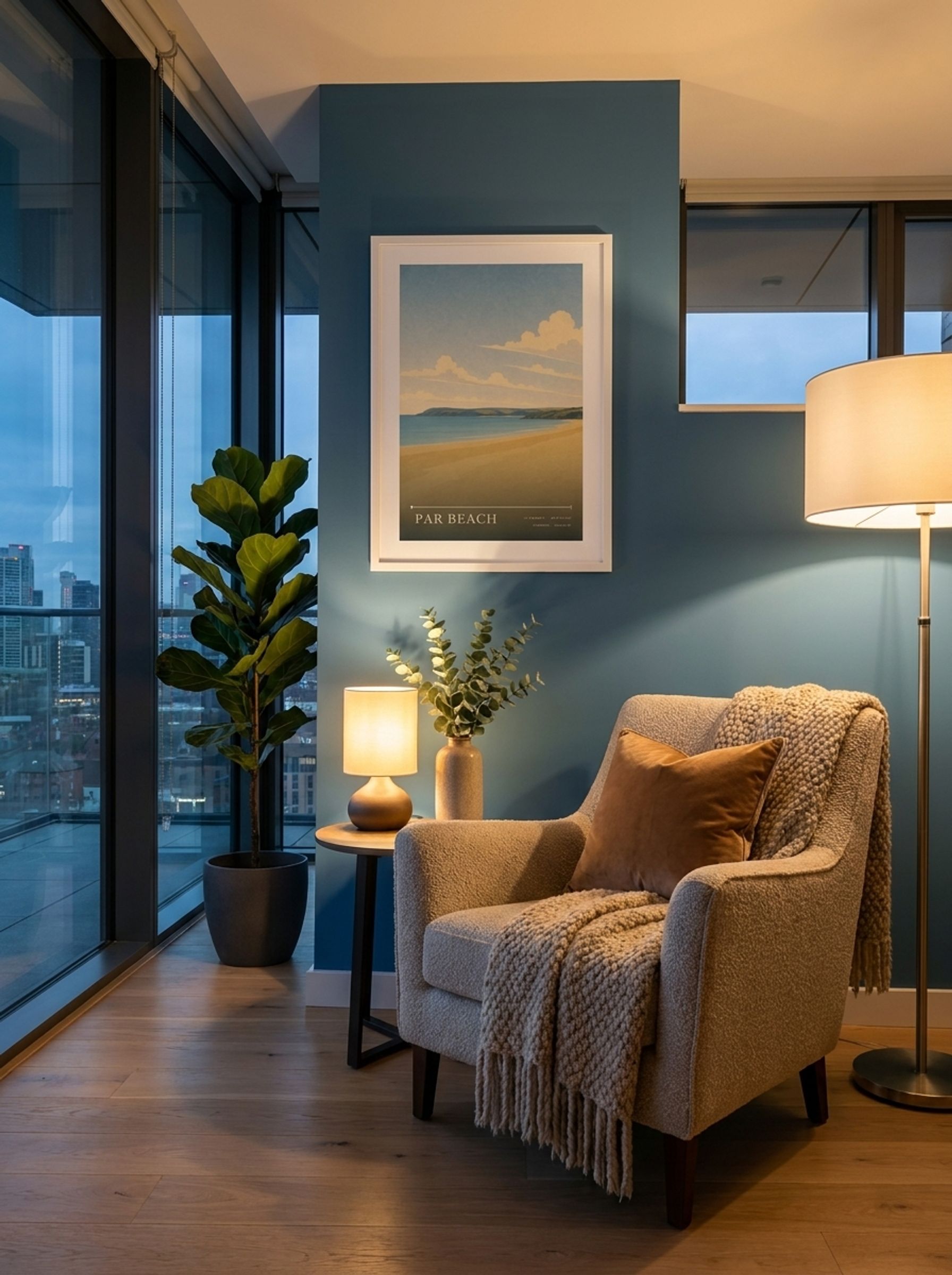 Par Beach Cornwall England Travel Poster - Lifestyle