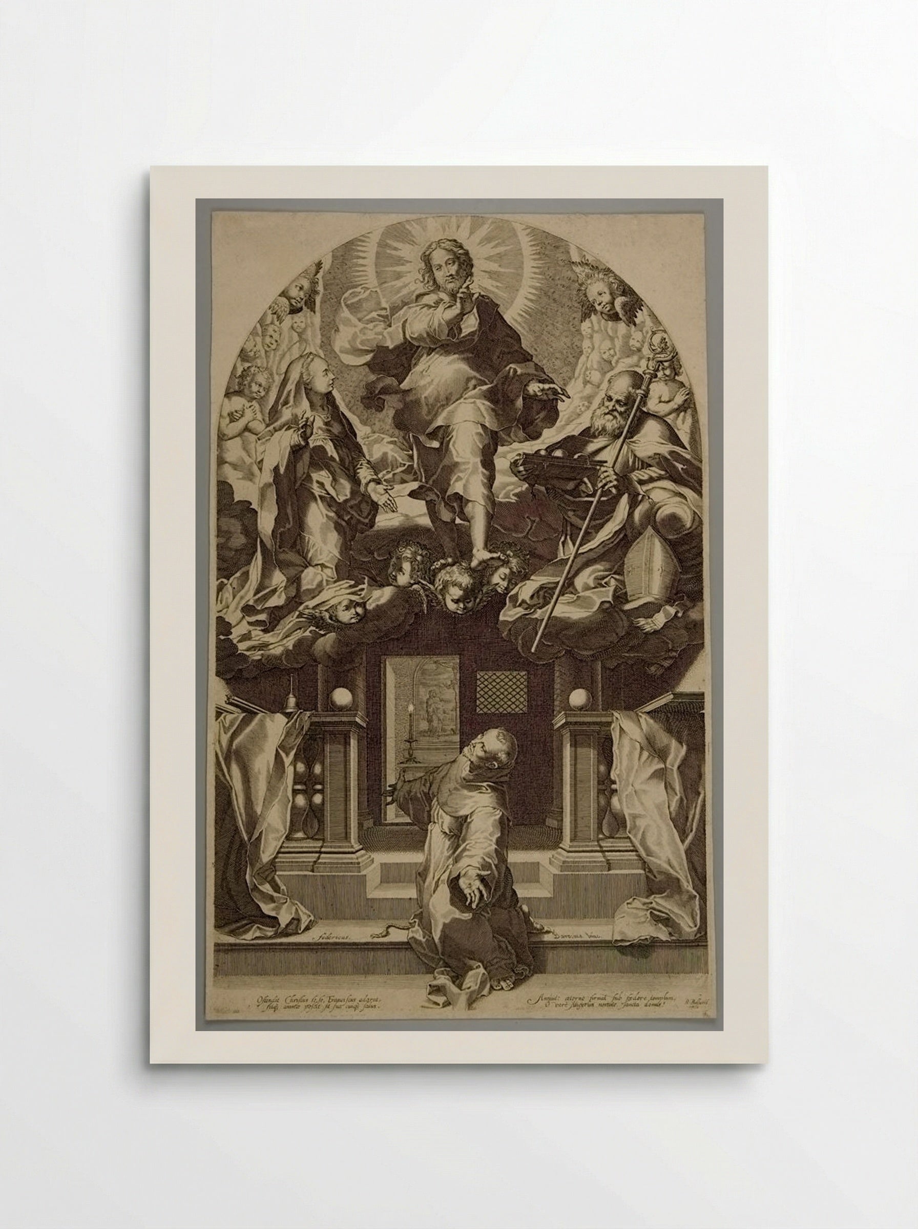 Pardon of Saint Franciscus - Boetius Adamsz. Bolswert - Poster