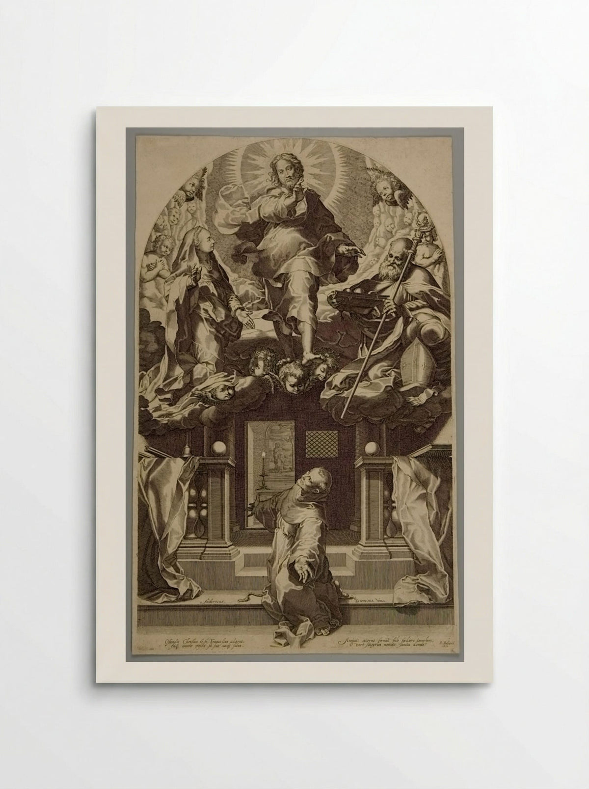 Pardon of Saint Franciscus - Boetius Adamsz. Bolswert - Poster