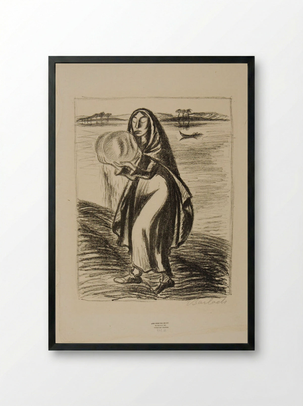 Pariah: The Legend 1: The Water Sphere - Ernst Barlach - Framed Print Black