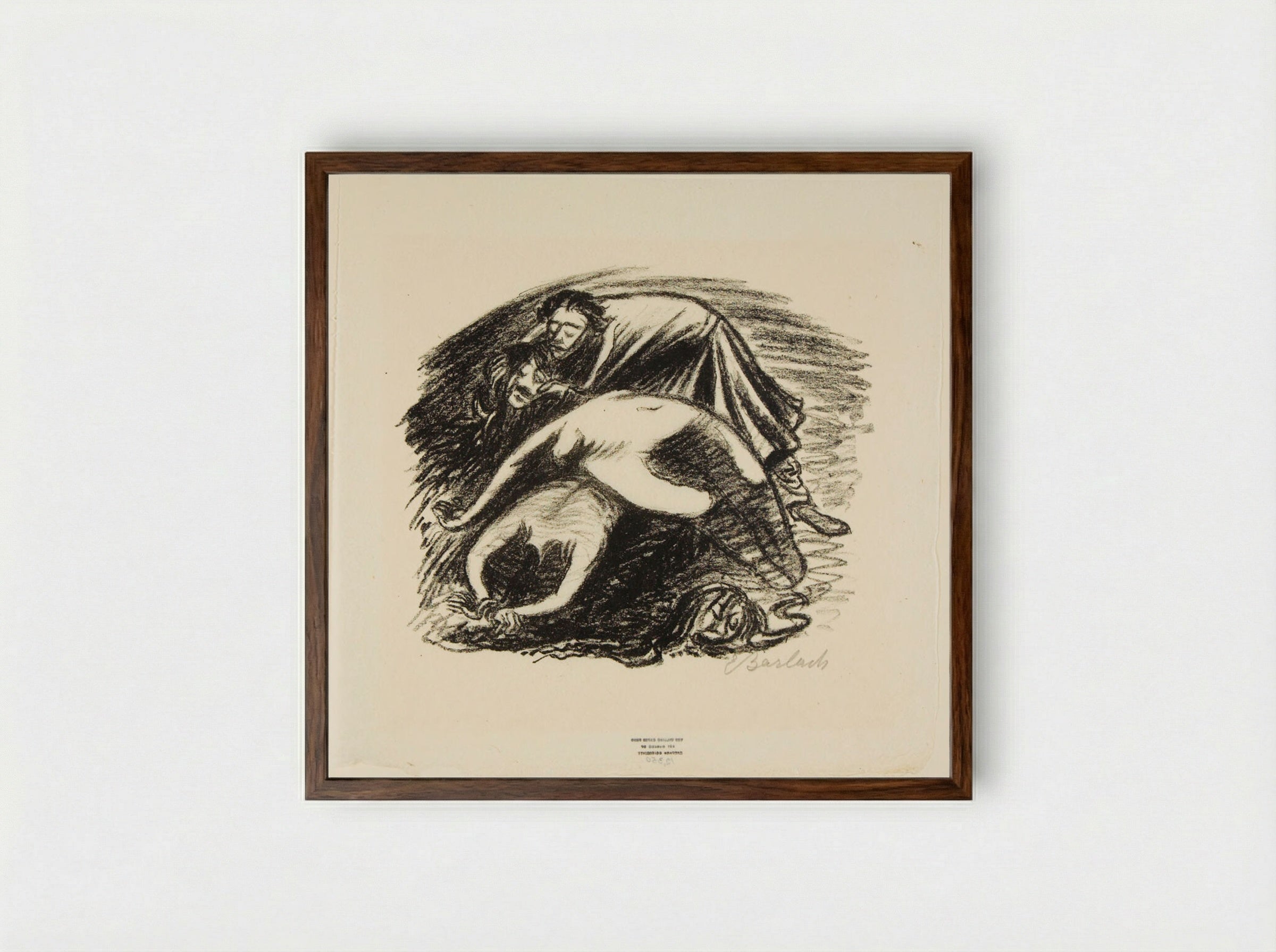 Pariah: The Legend 2: Hill of the dead - Ernst Barlach - Framed Print Dark Wood