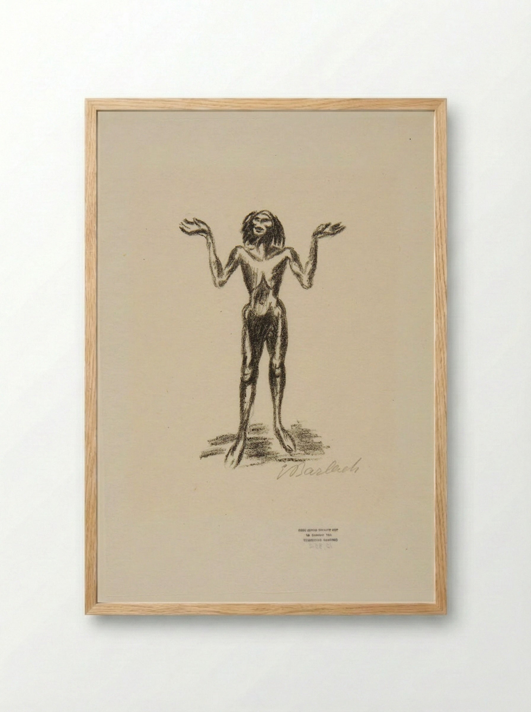 Pariah: The Legend 4: The Pariah's Thanksgiving - Ernst Barlach - Framed Print Wood