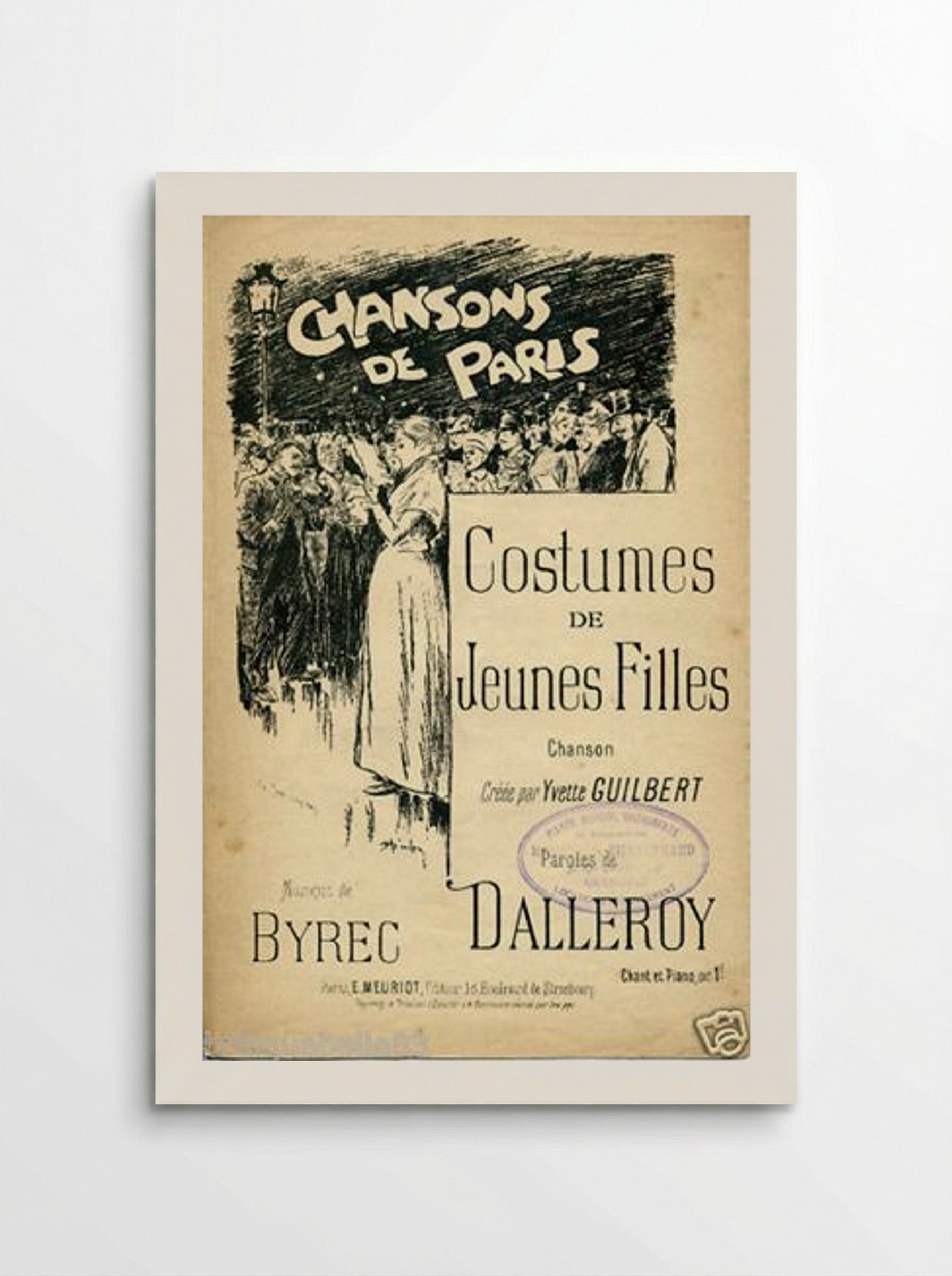 Paris En Chansons - Théophile Steinlen - Poster