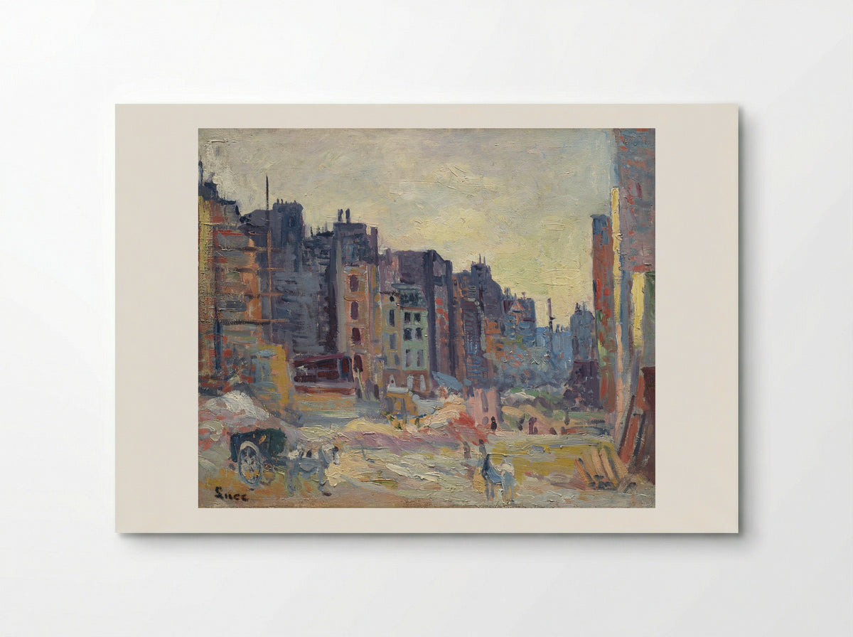 Paris, Le Percement De La Rue Réaumur - Maximilien Luce - Poster