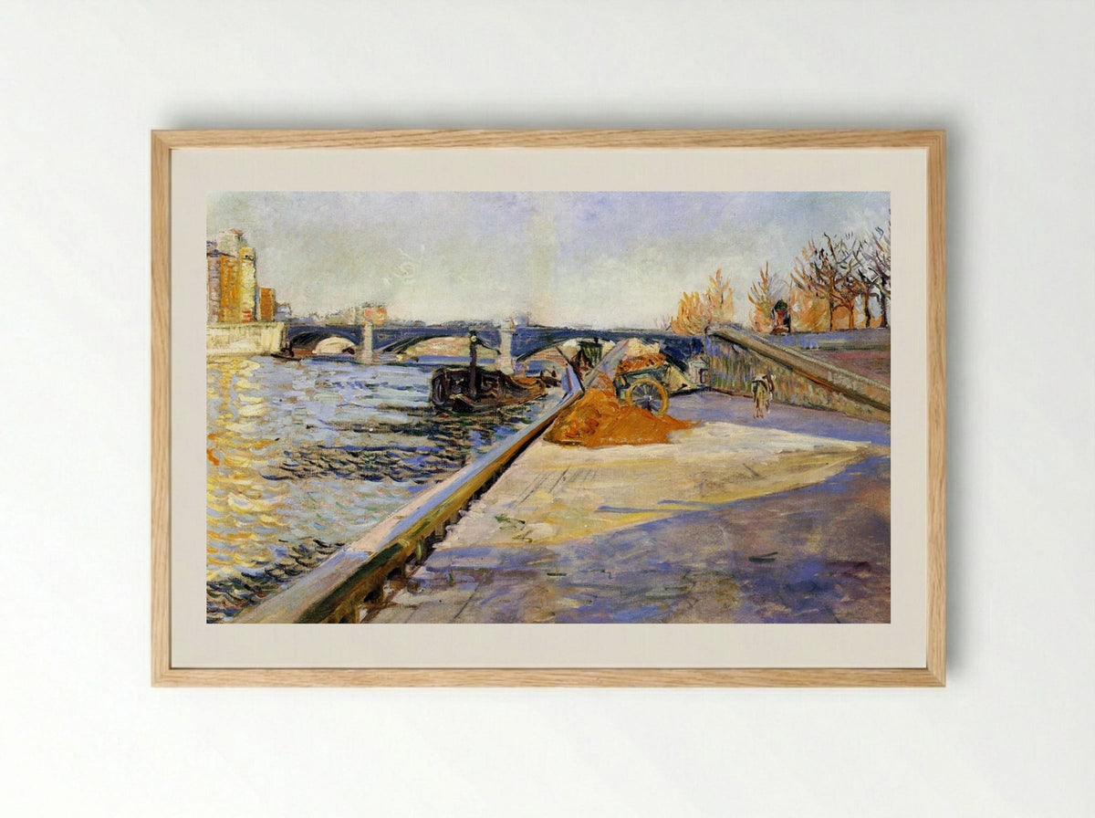 Paris, Quai de la Tournelle - Paul Signac - Framed Print Wood