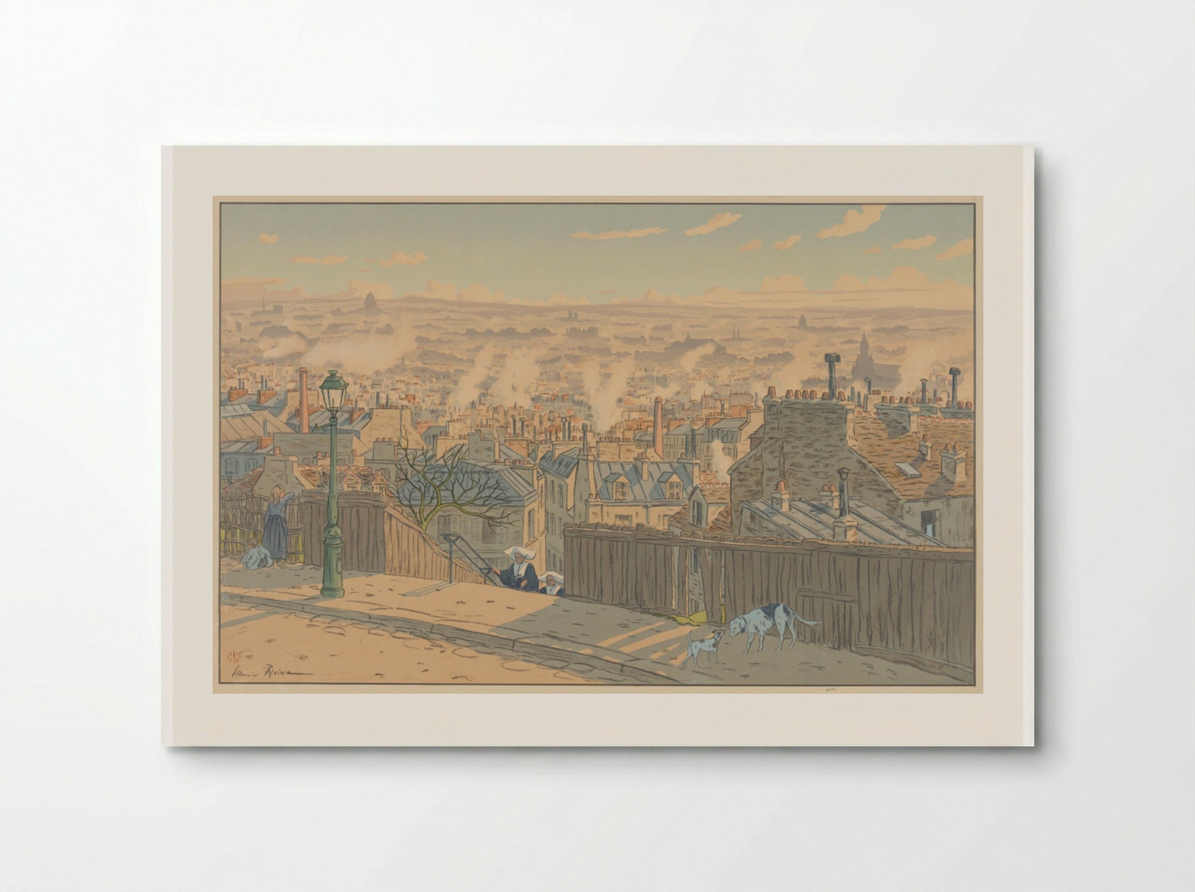 Parisian Landscapes: Paris seen from Montmartre - Henri Rivière - Poster