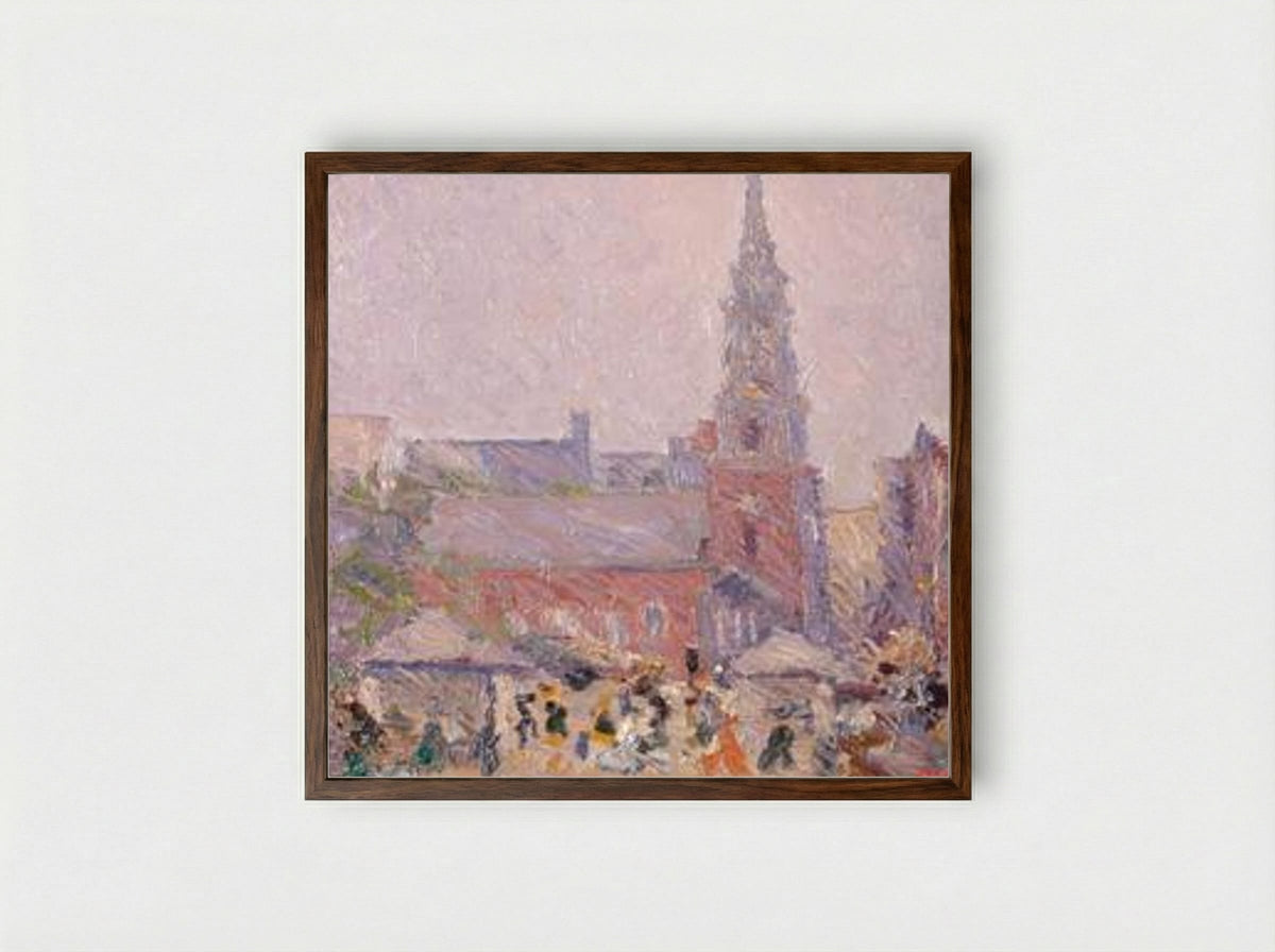 Park Street Church - Arshile Gorky - Framed Print Dark Wood
