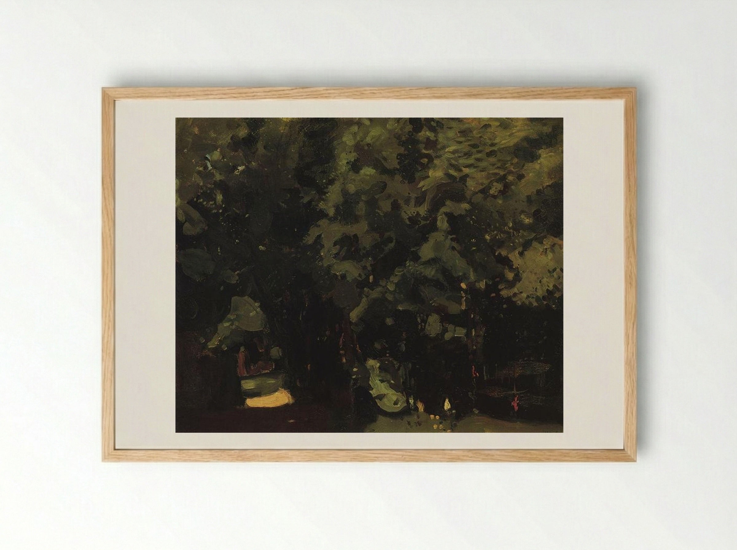 Park - Konstantin Somov - Framed Print Wood