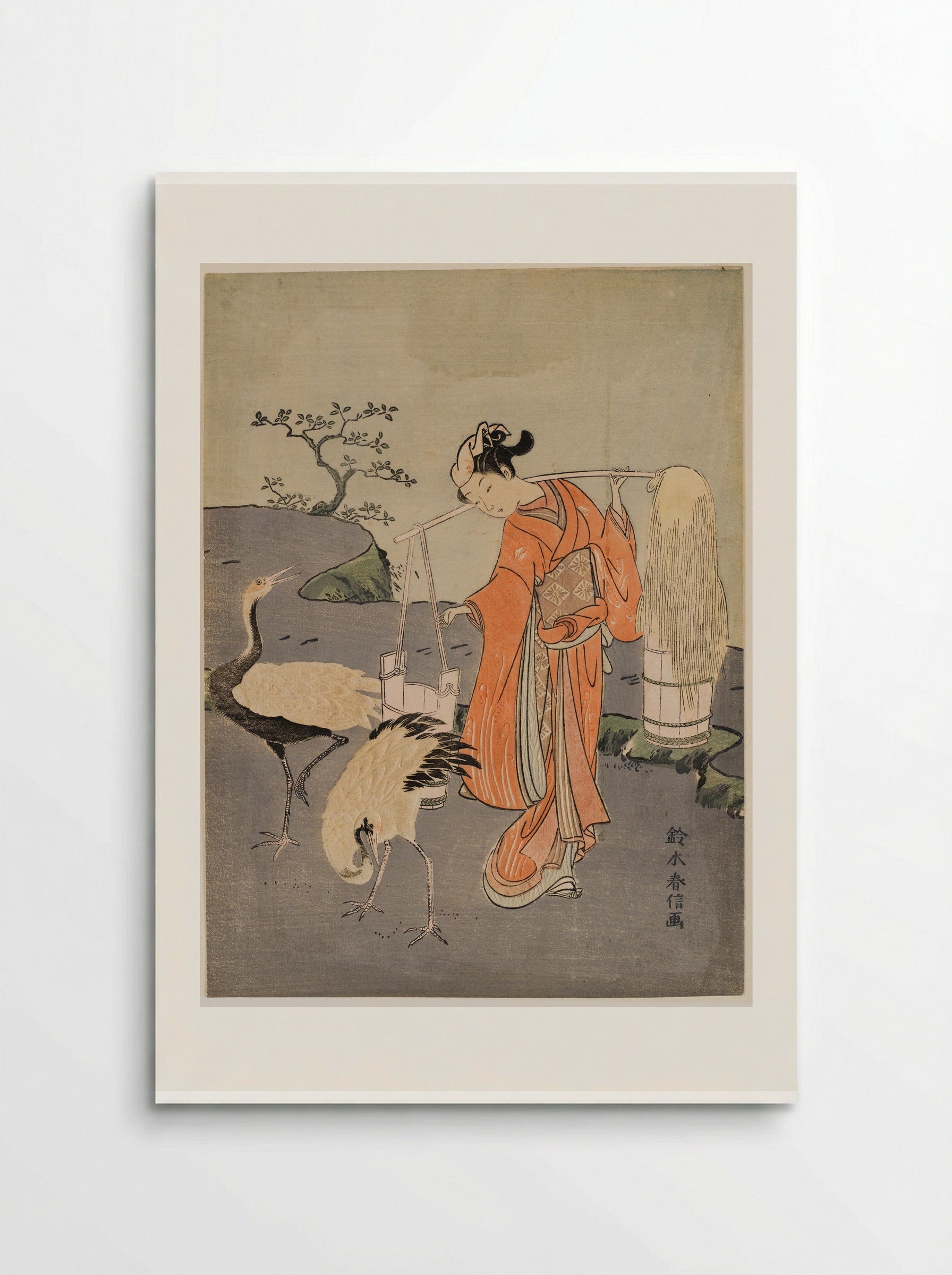 Parody of Lin Heqing (Rinnasei) - Suzuki Harunobu - Poster