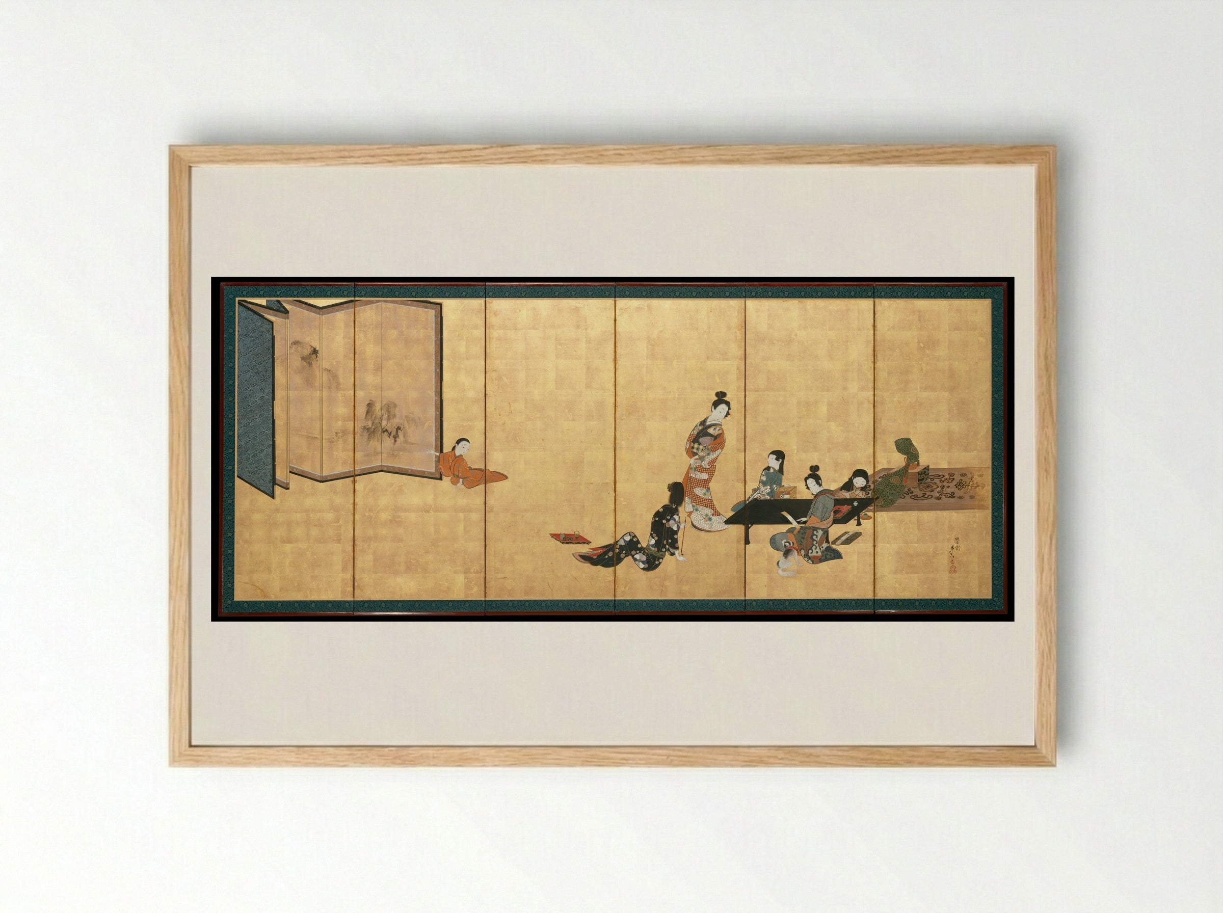 Parody of the Four Accomplishments - Shibata Zeshin - Framed Print Wood