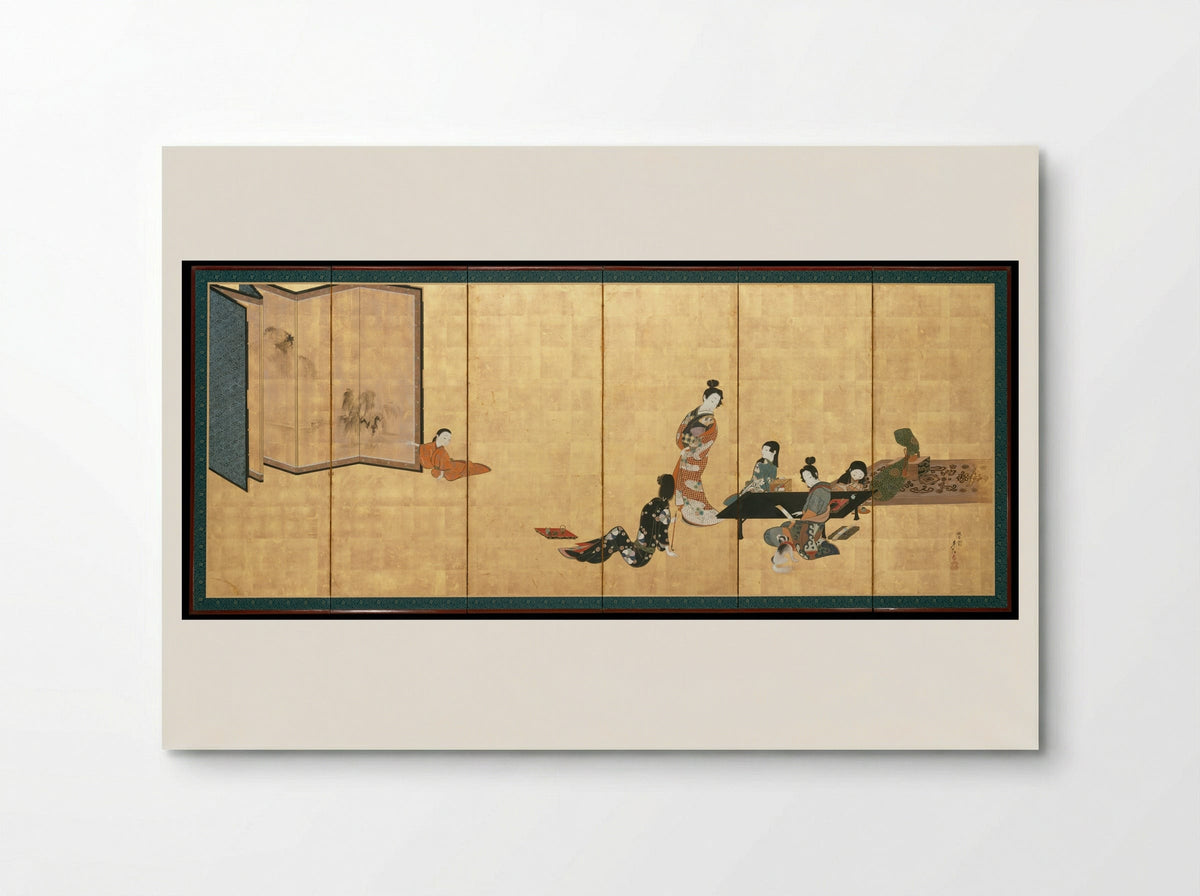 Parody of the Four Accomplishments - Shibata Zeshin - Poster