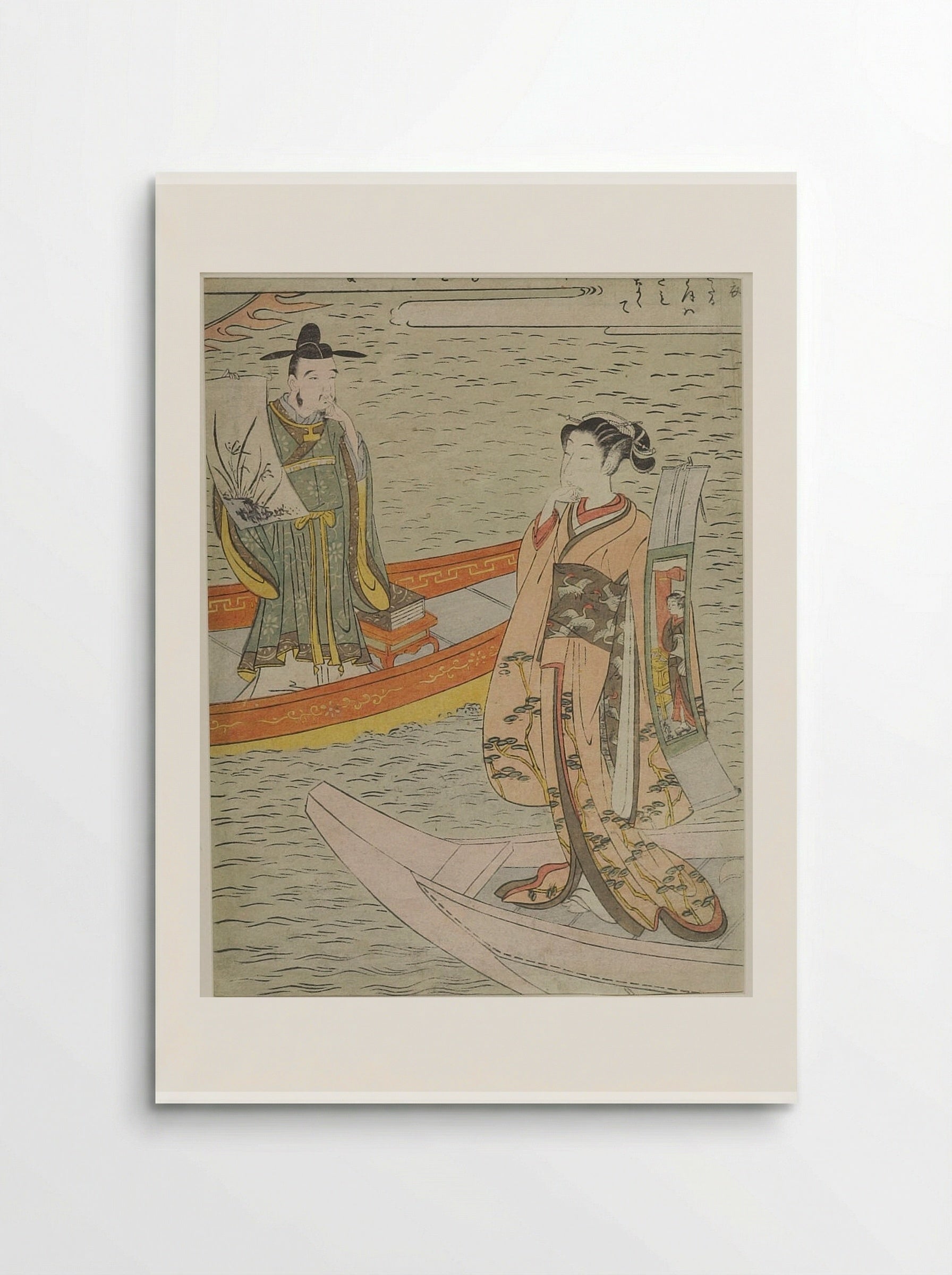 Parody of the Nō Play Hakurakuten - Suzuki Harunobu - Poster