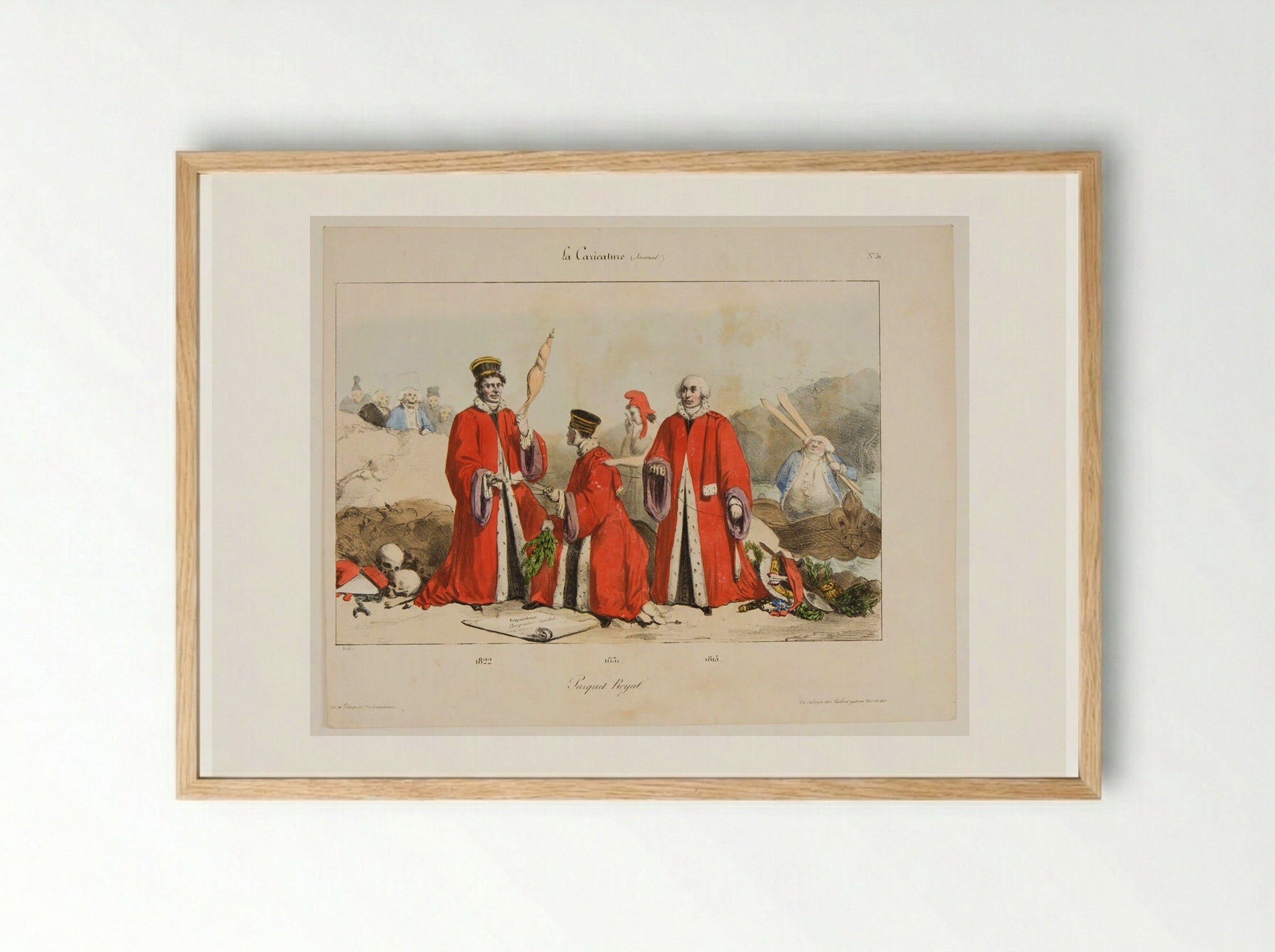 Parquet Royal - Denis-Auguste-Marie Raffet - Framed Print Wood