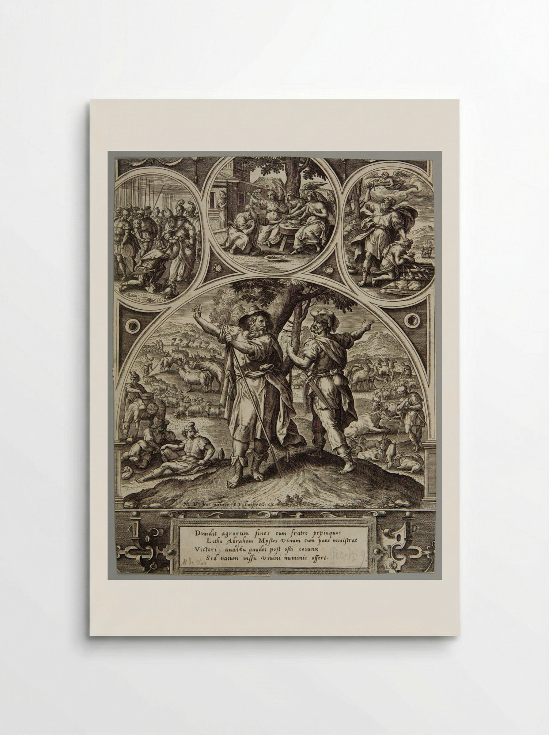 Parting of Abraham and Lot - Adriaen Collaert - Poster