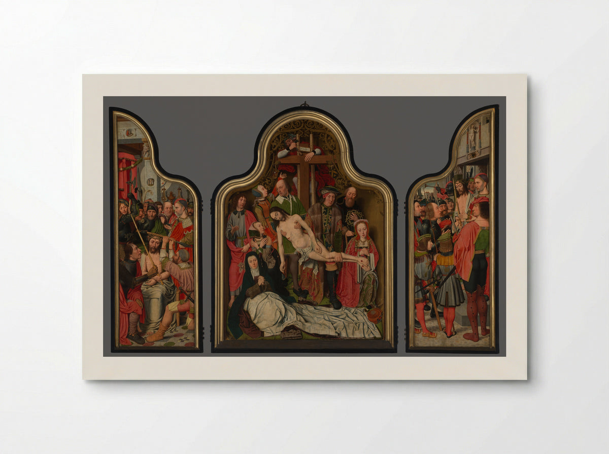 Passietriptiek (Passion Triptych) - Jan Jansz Mostaert - Poster