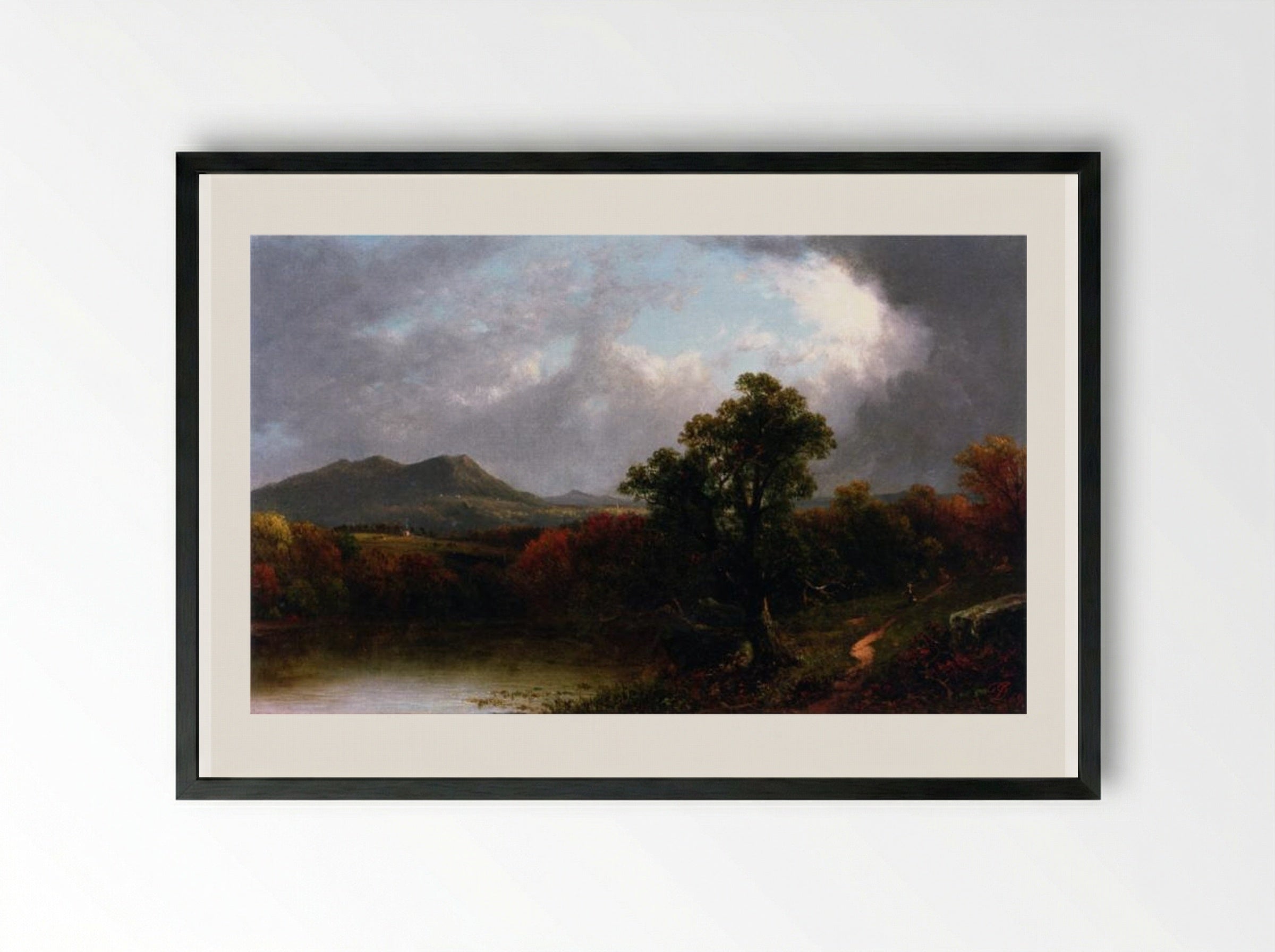 Passing Storm Clouds - David Johnson - Framed Print Black
