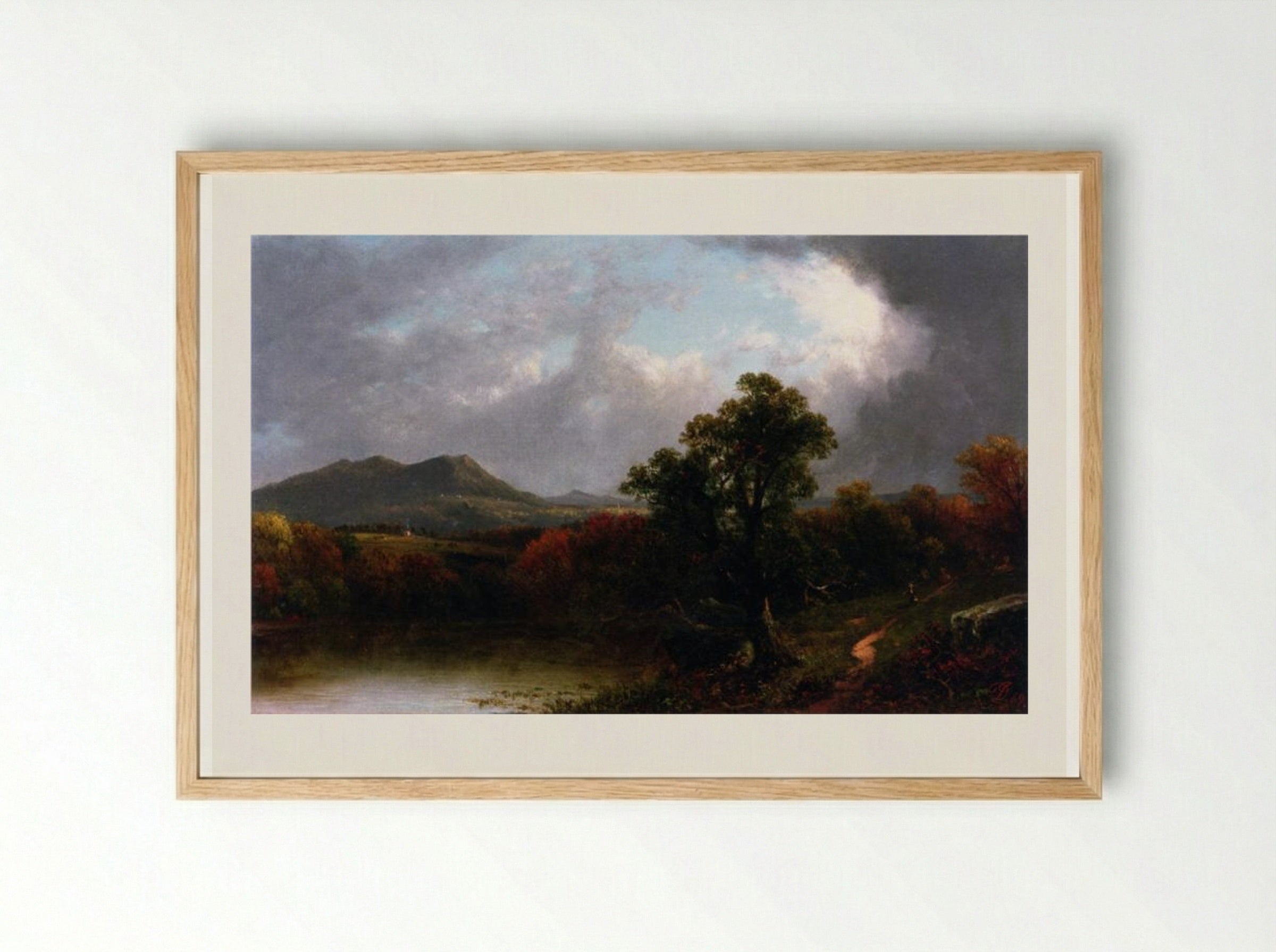 Passing Storm Clouds - David Johnson - Framed Print Wood